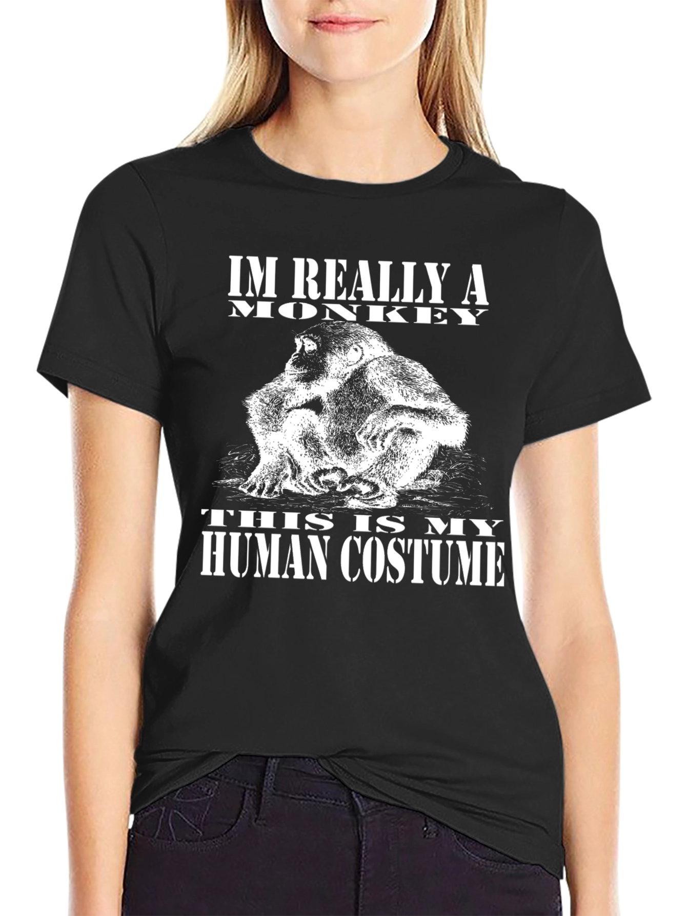 Im Really A Monkey Funny T-Shirt