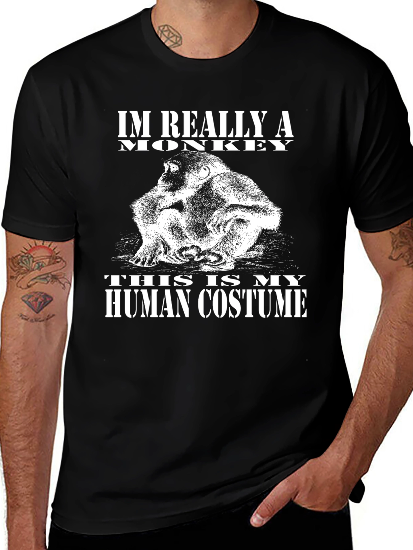 Im Really A Monkey Funny T-Shirt