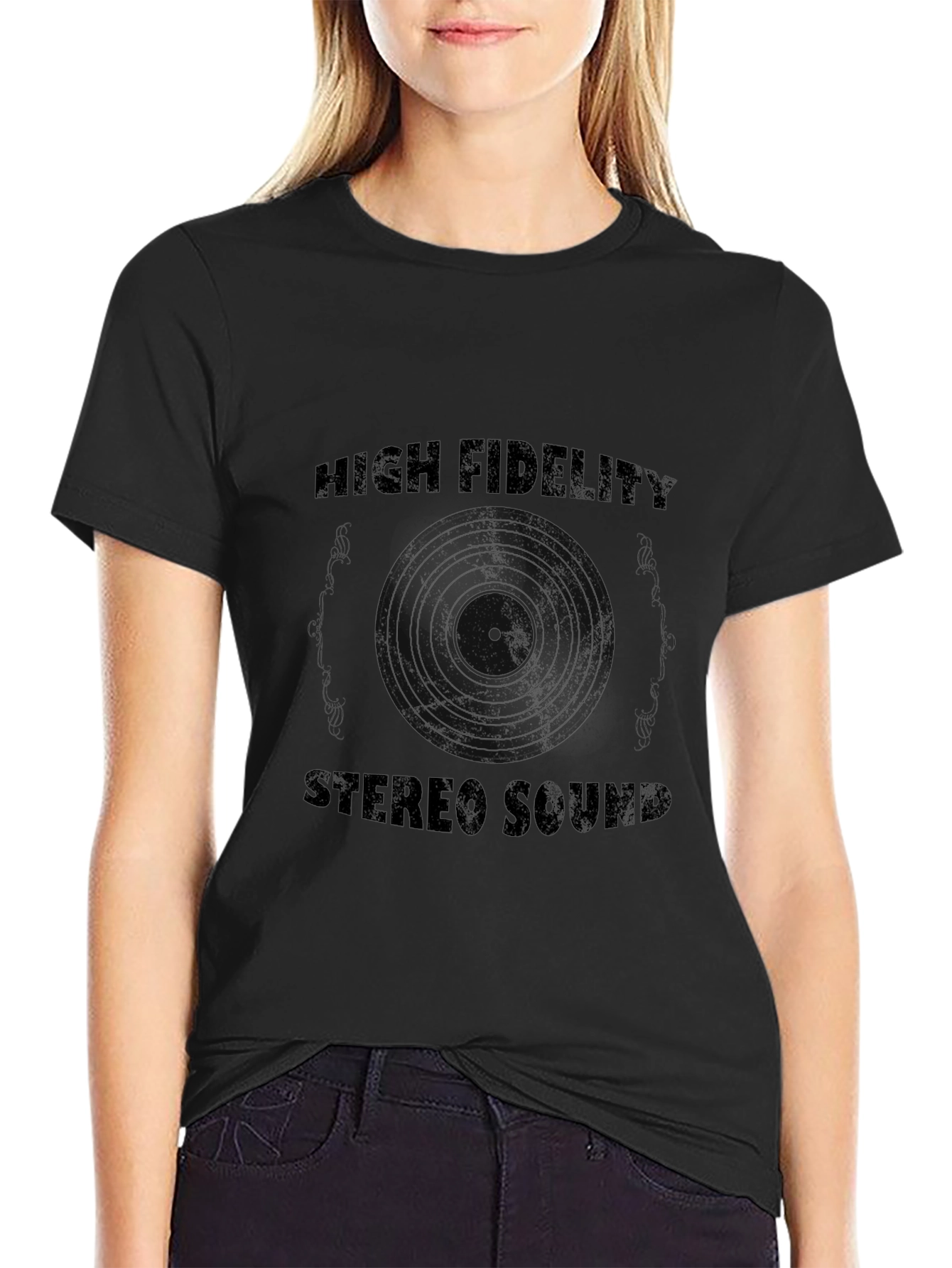 High Fidelity Stereo Sound Graphic T-Shirt