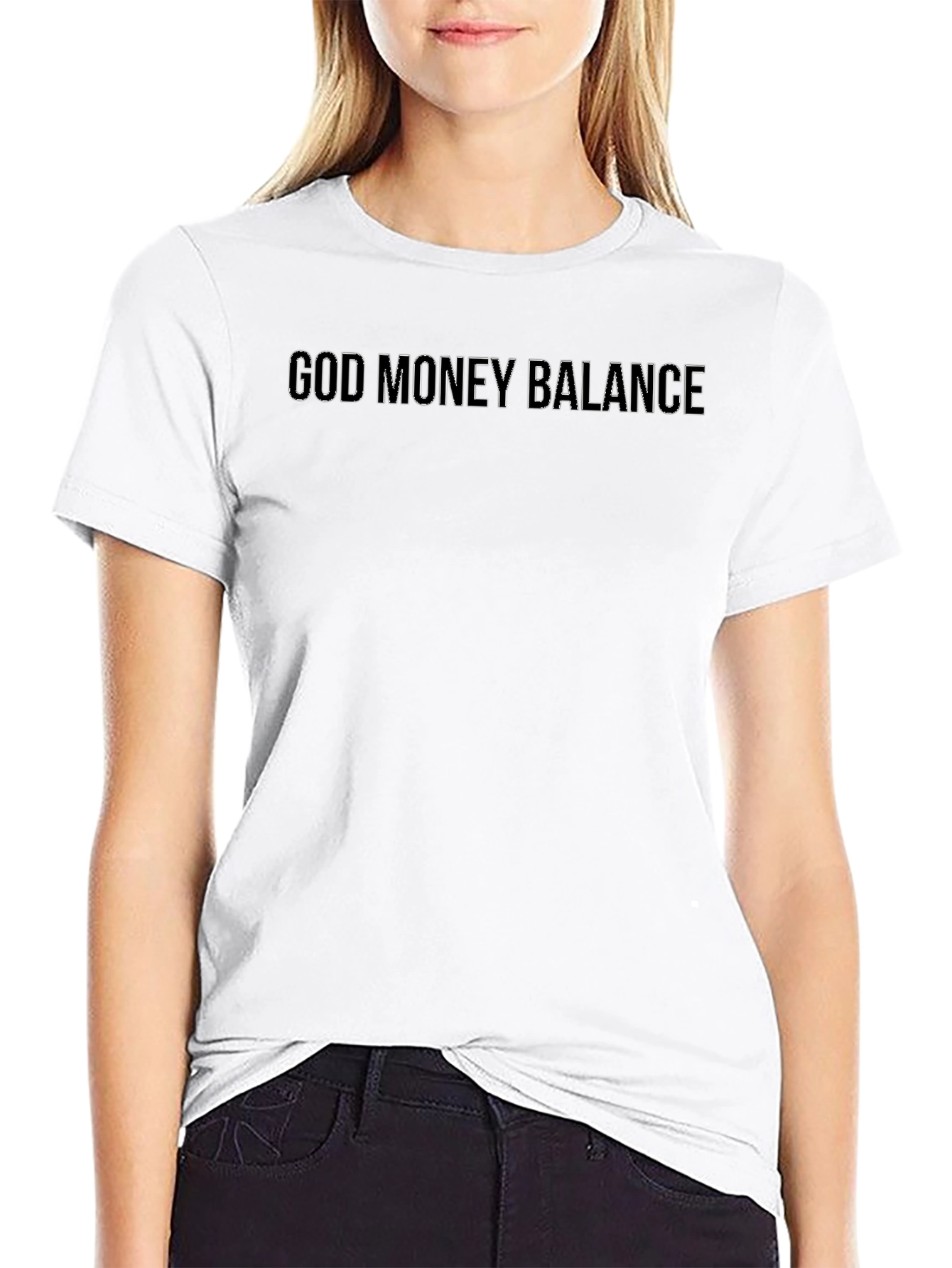 God Money Balance Black T-Shirt