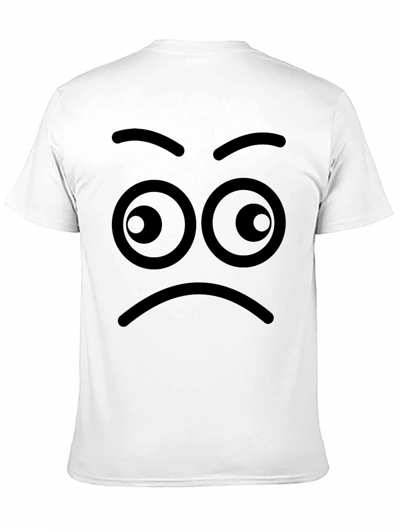 Expressive Face Black T-Shirt - Mens Unique Graphic Tee