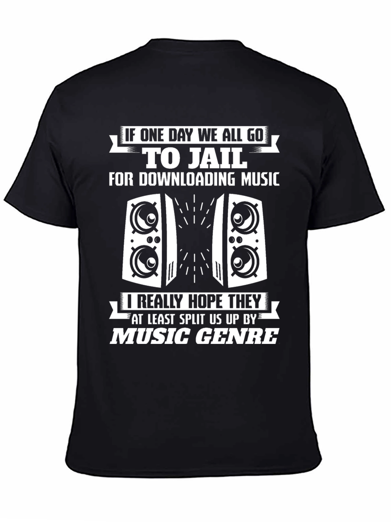 Music Lovers T-Shirt - Jail by Genre!