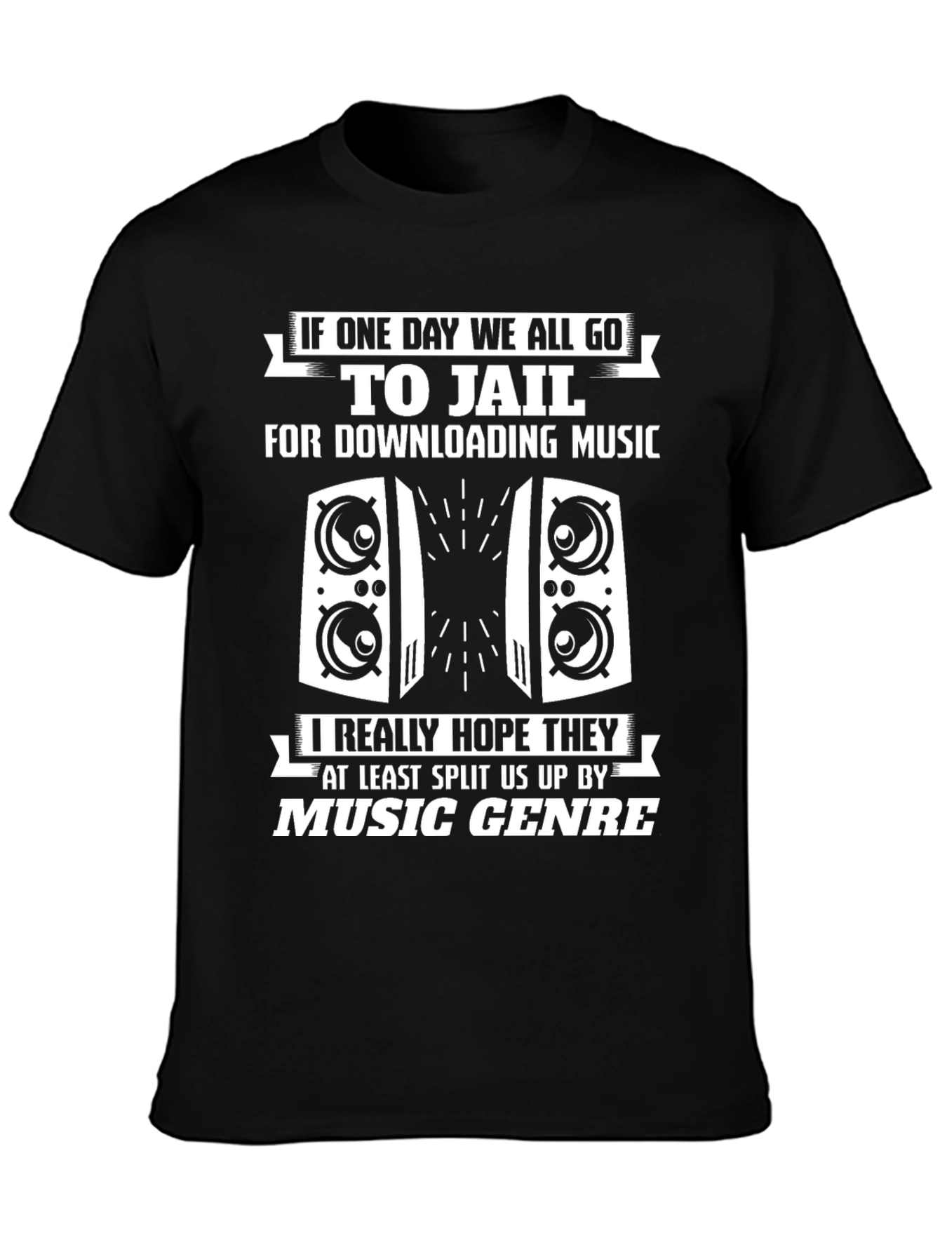 Music Lovers T-Shirt - Jail by Genre!
