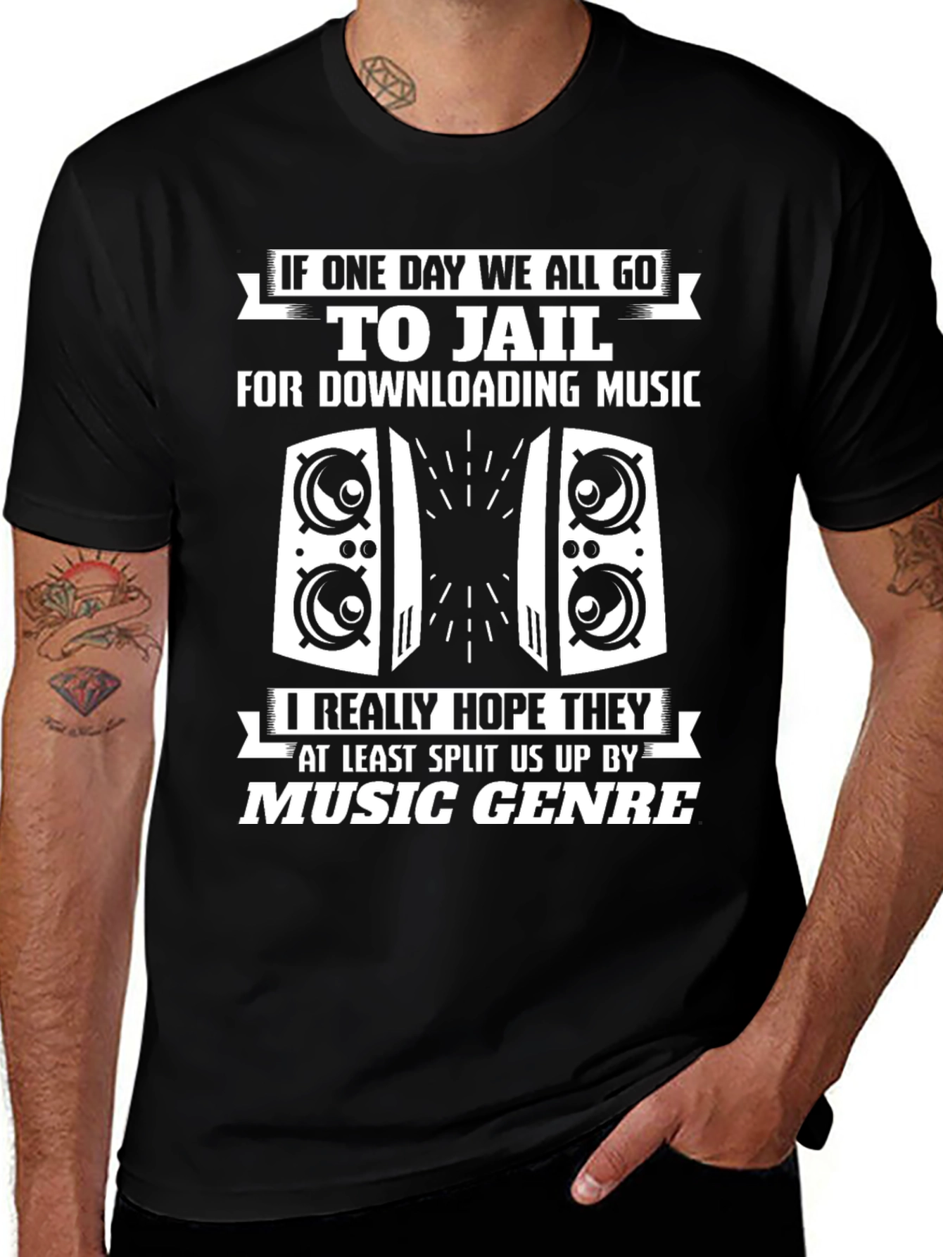 Music Lovers T-Shirt - Jail by Genre!