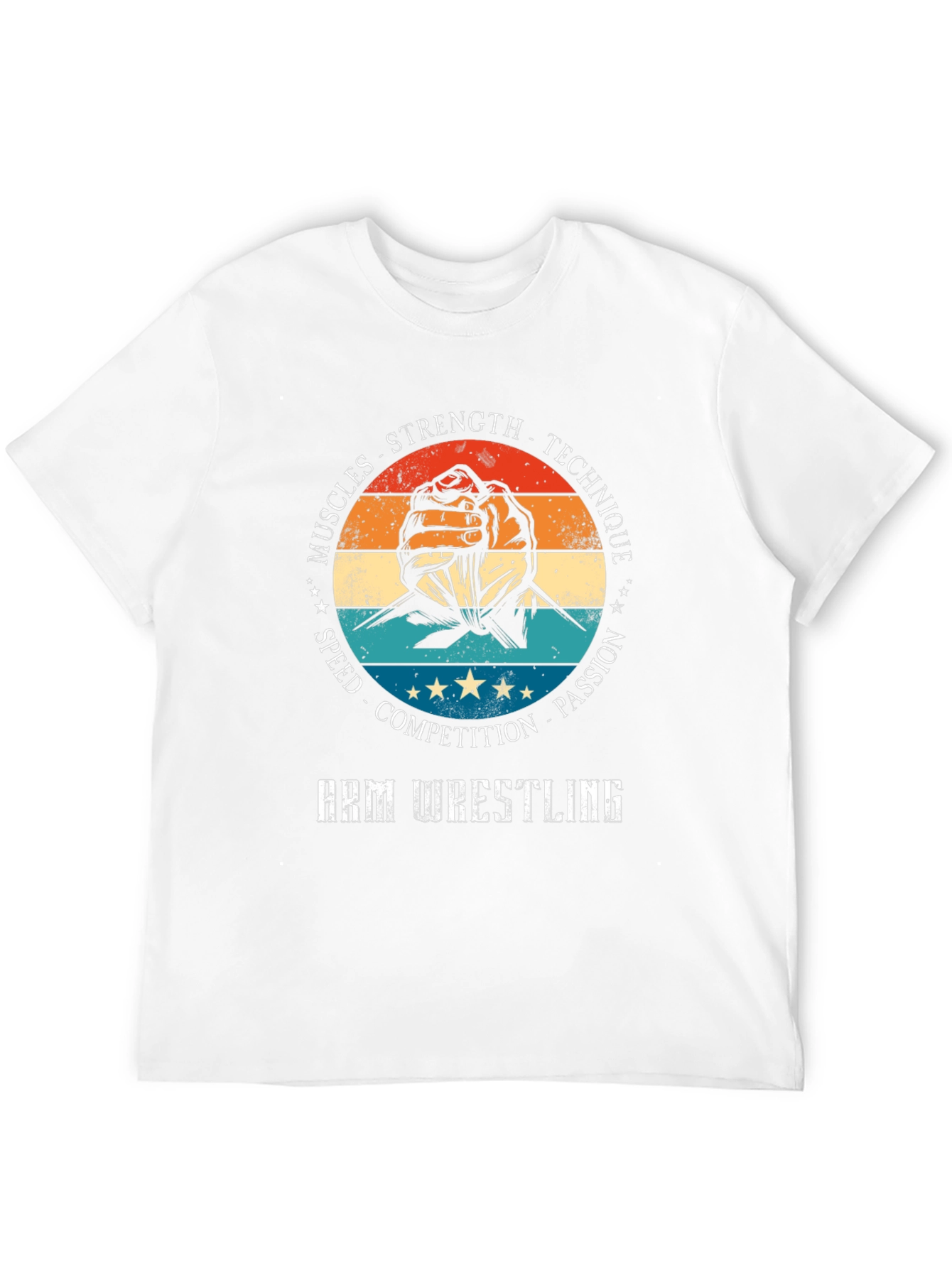 Arm Wrestling T-Shirt - Strength Technique Passion