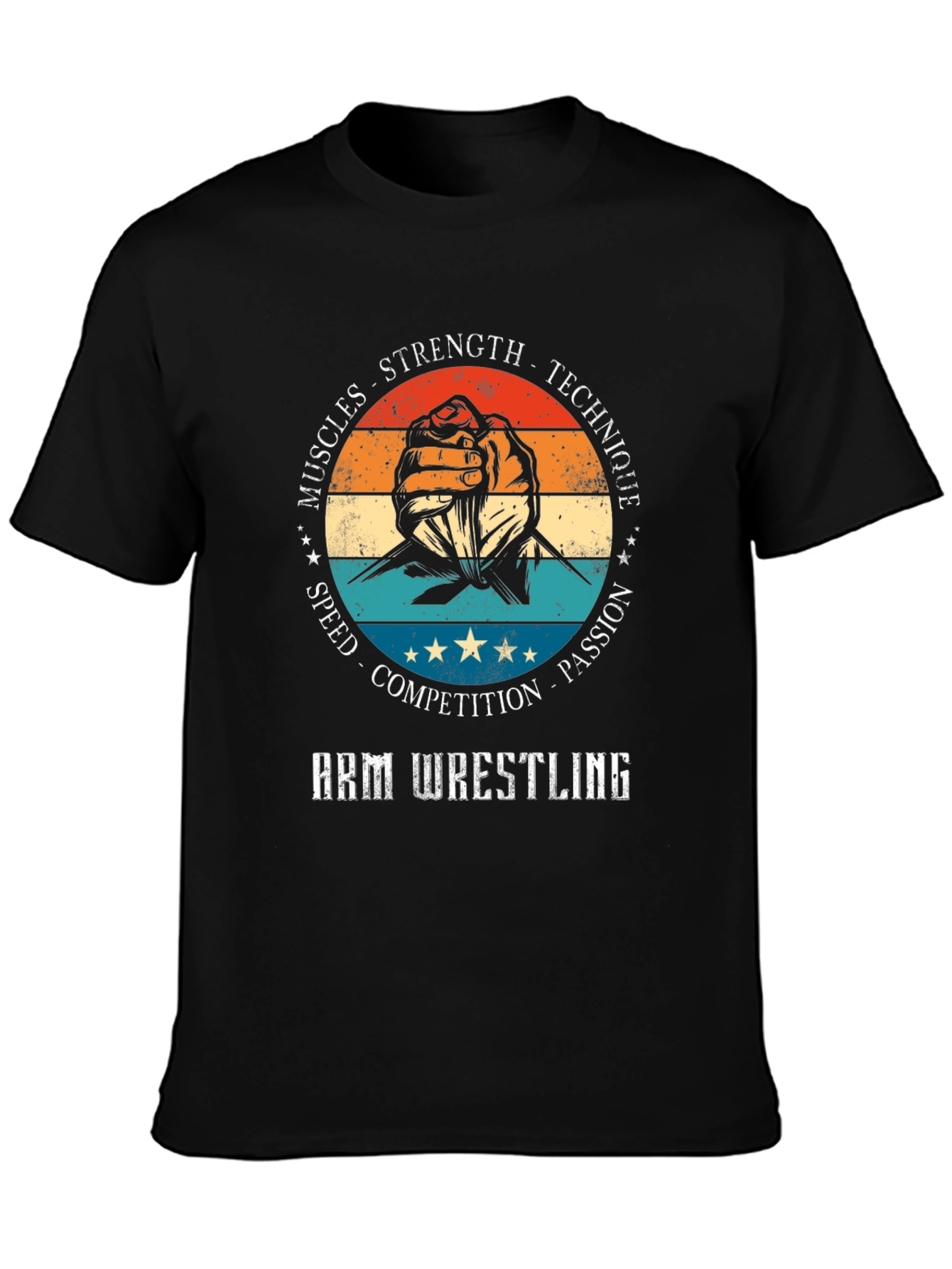 Arm Wrestling T-Shirt - Strength Technique Passion