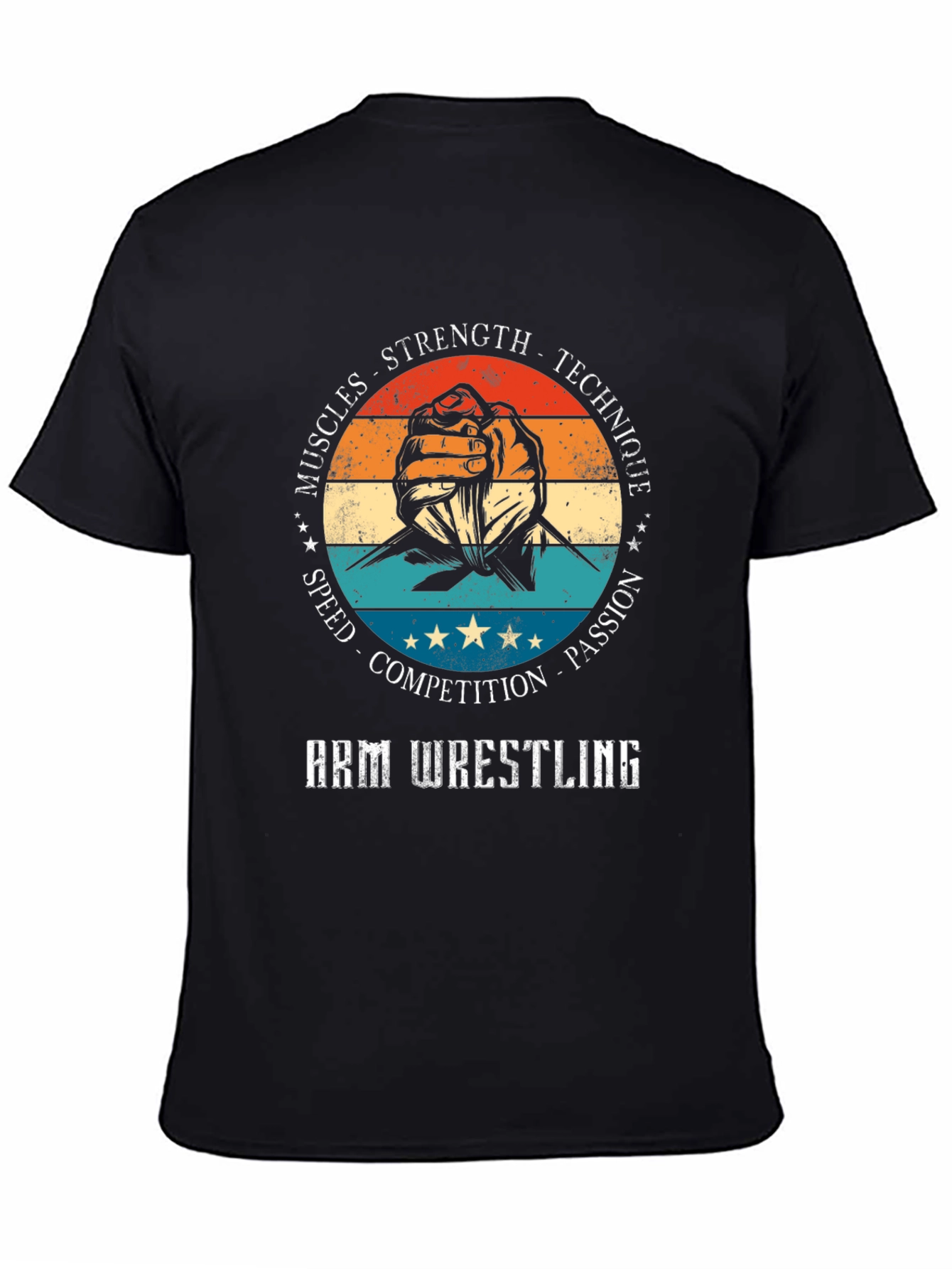Arm Wrestling T-Shirt - Strength Technique Passion
