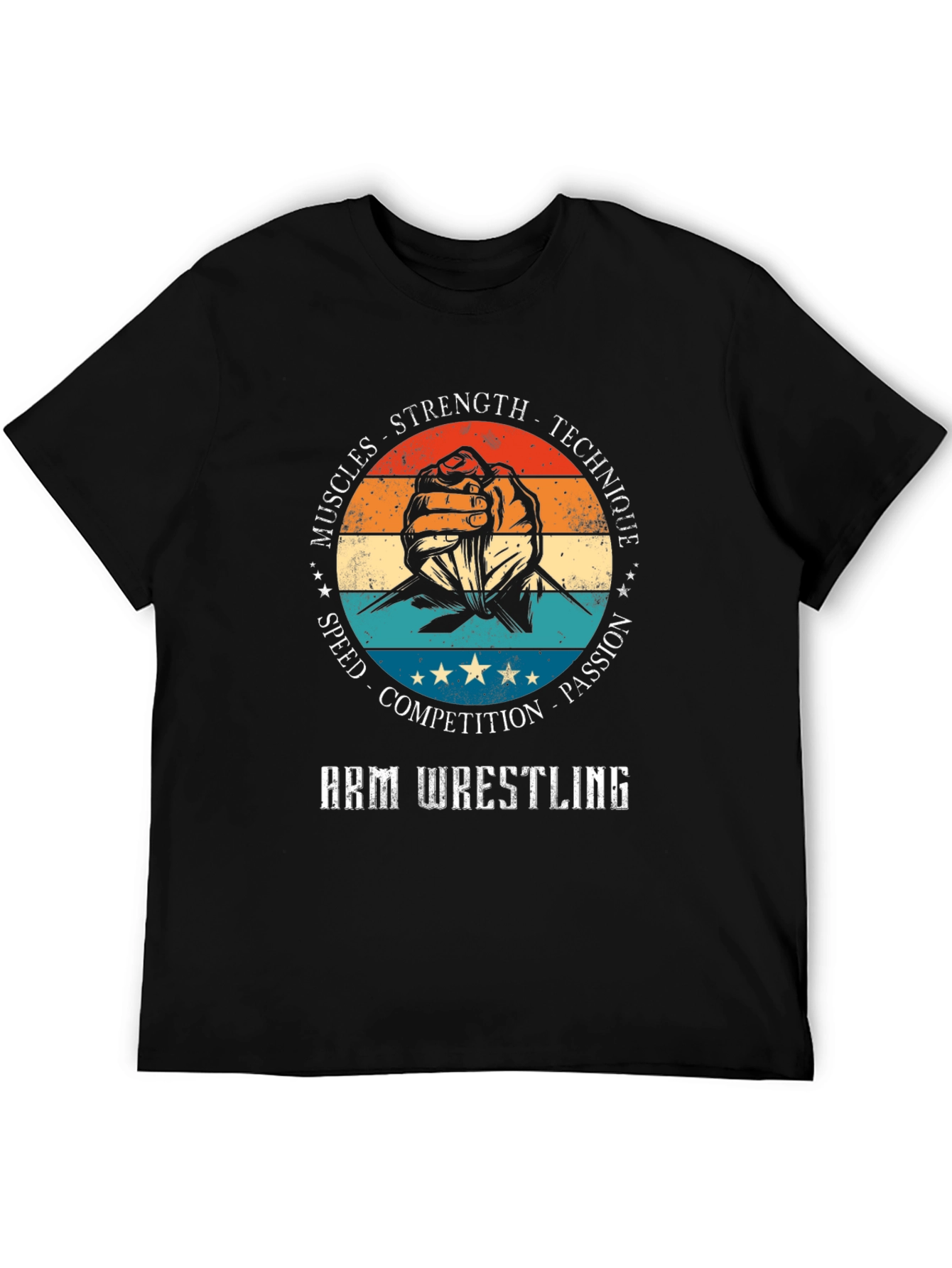 Arm Wrestling T-Shirt - Strength Technique Passion