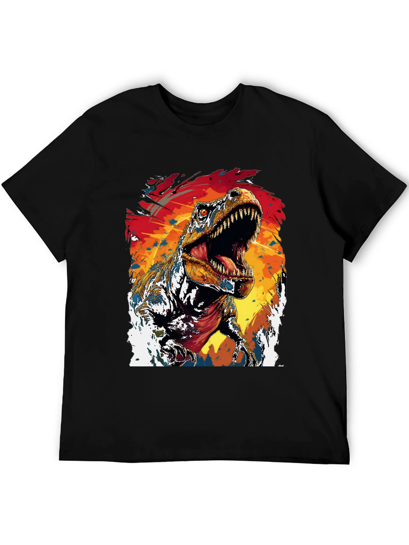Dino Roar Graphic Tee - Black T-Shirt