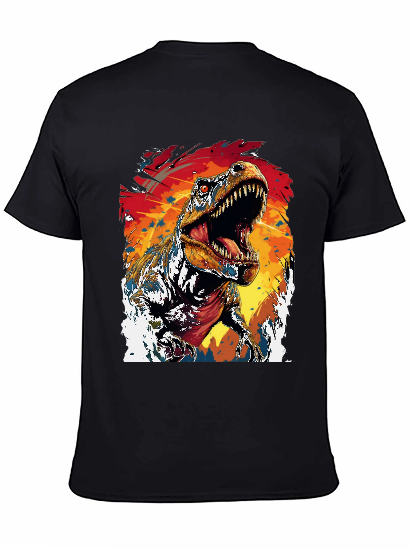 Dino Roar Graphic Tee - Black T-Shirt