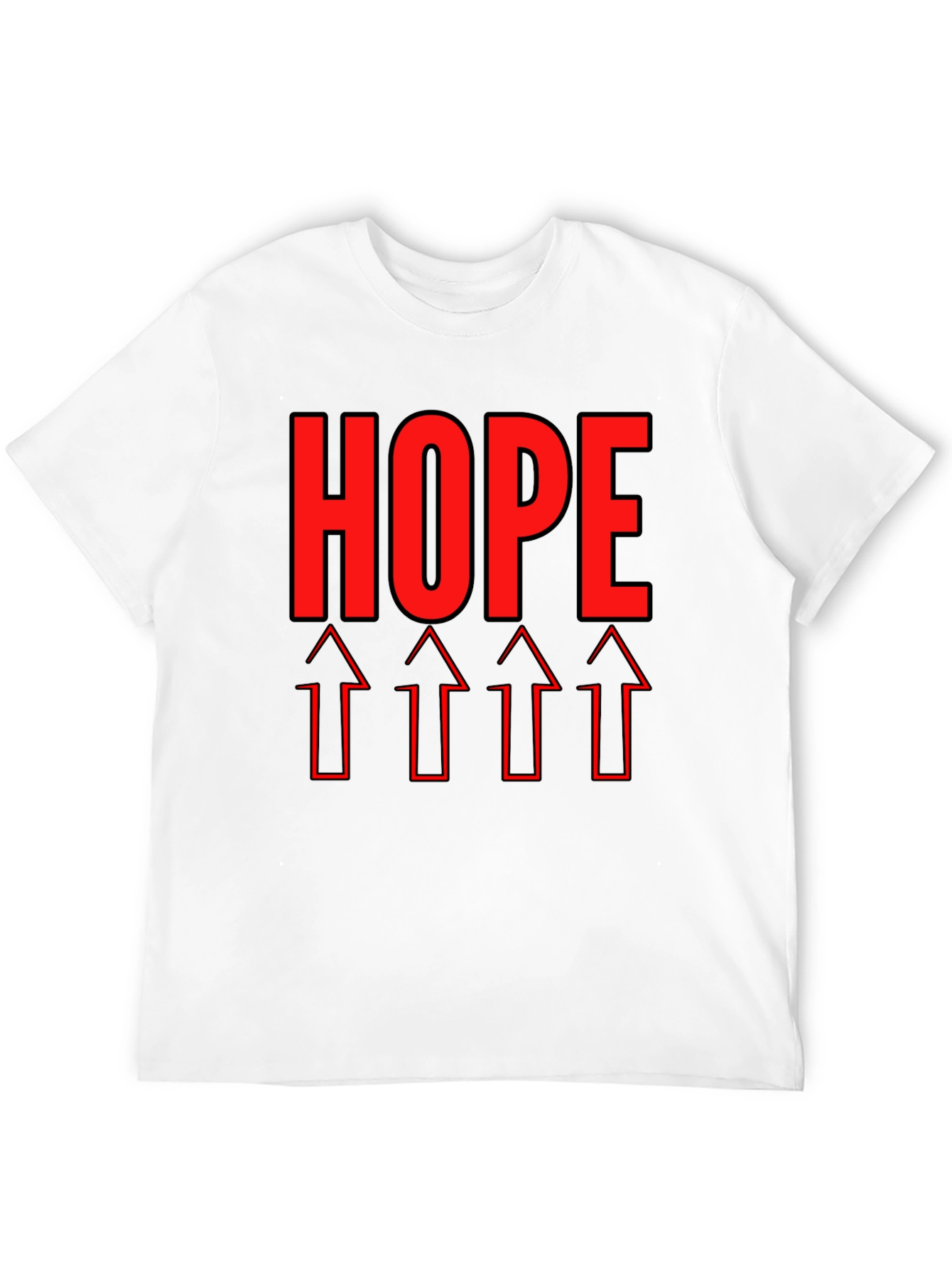 HOPE Graphic Tee - Upward Arrows Motivation