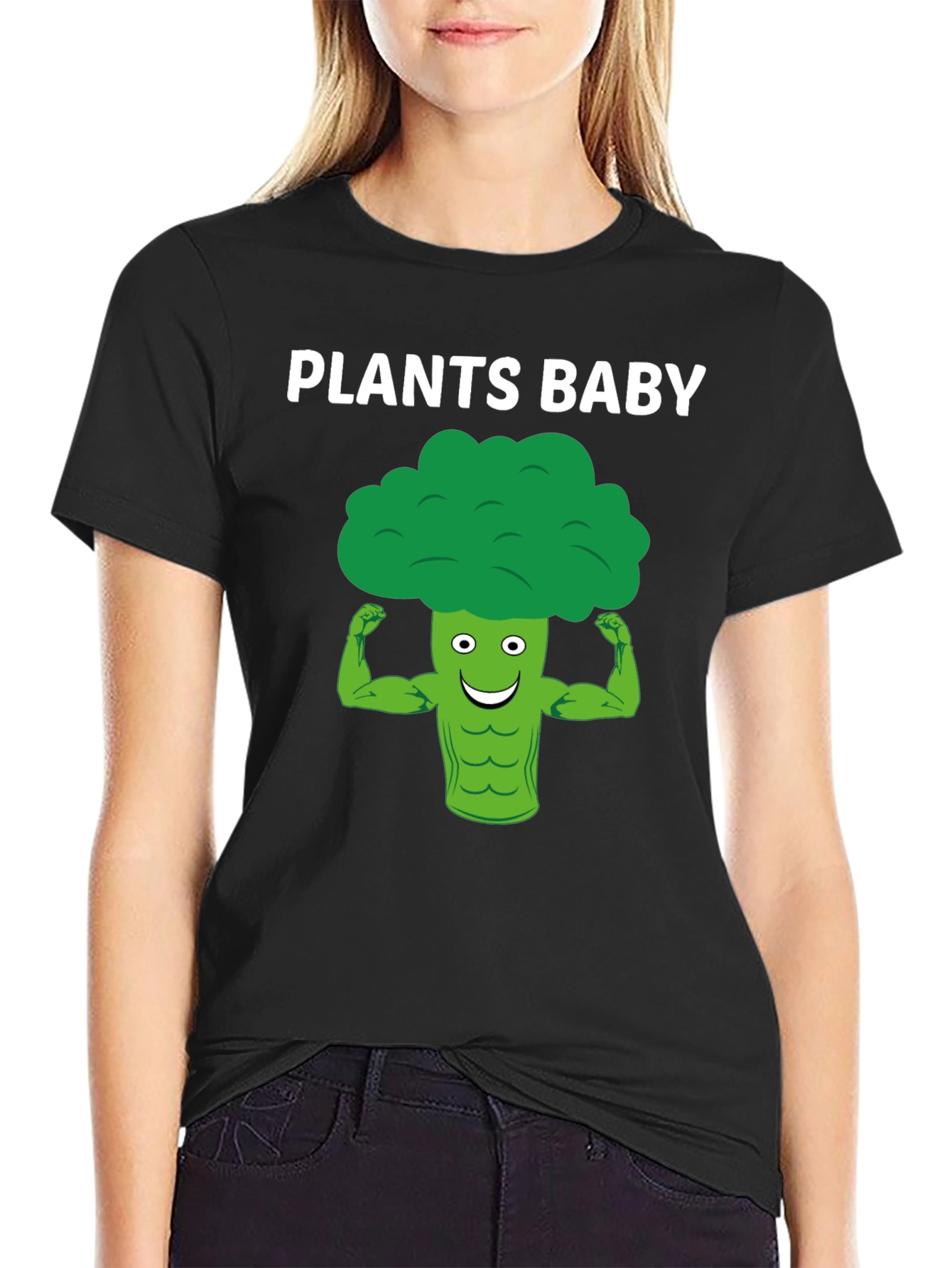 Plants Baby Graphic Tee - Vegan Broccoli Power!