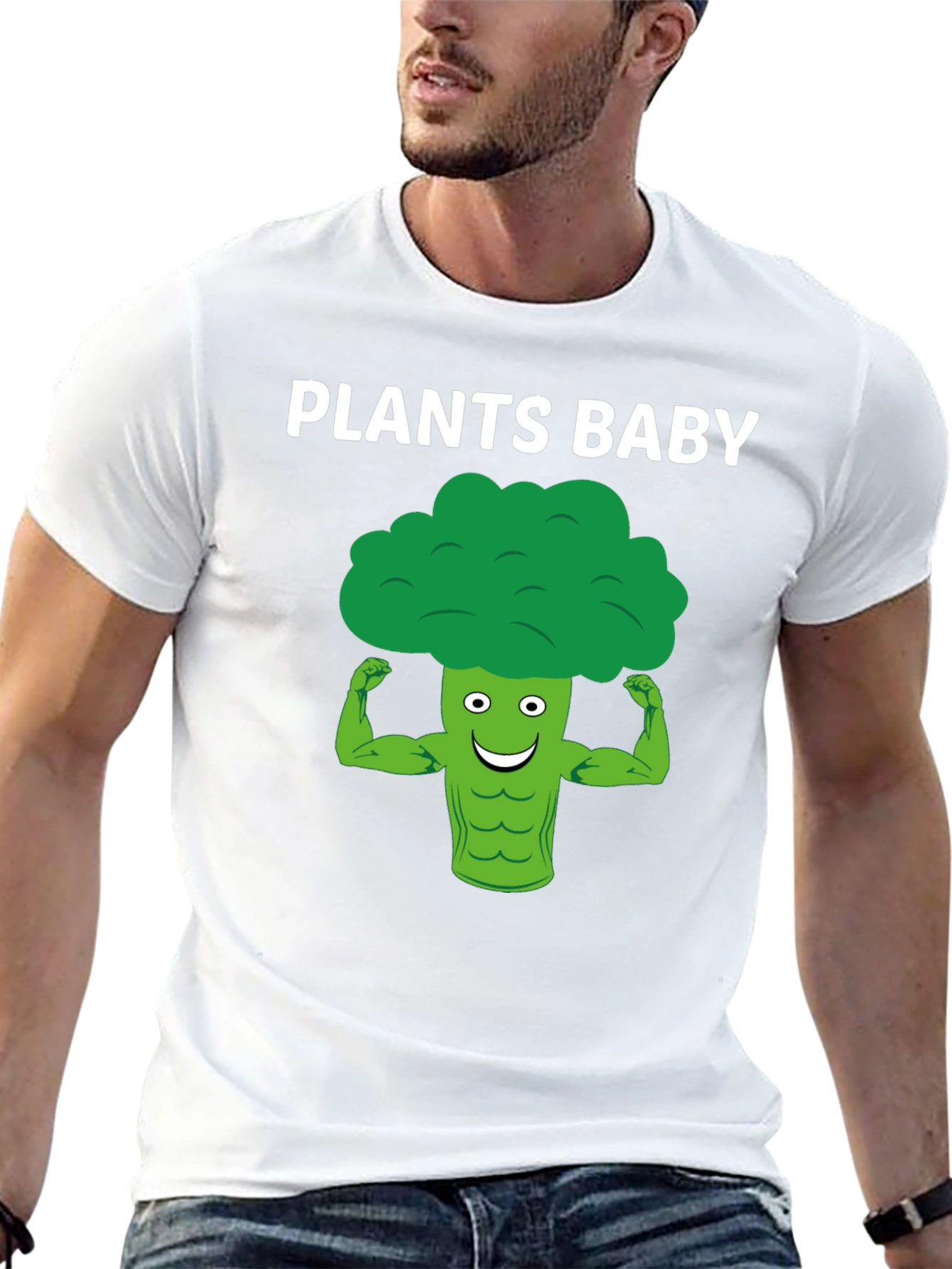 Plants Baby Graphic Tee - Vegan Broccoli Power!