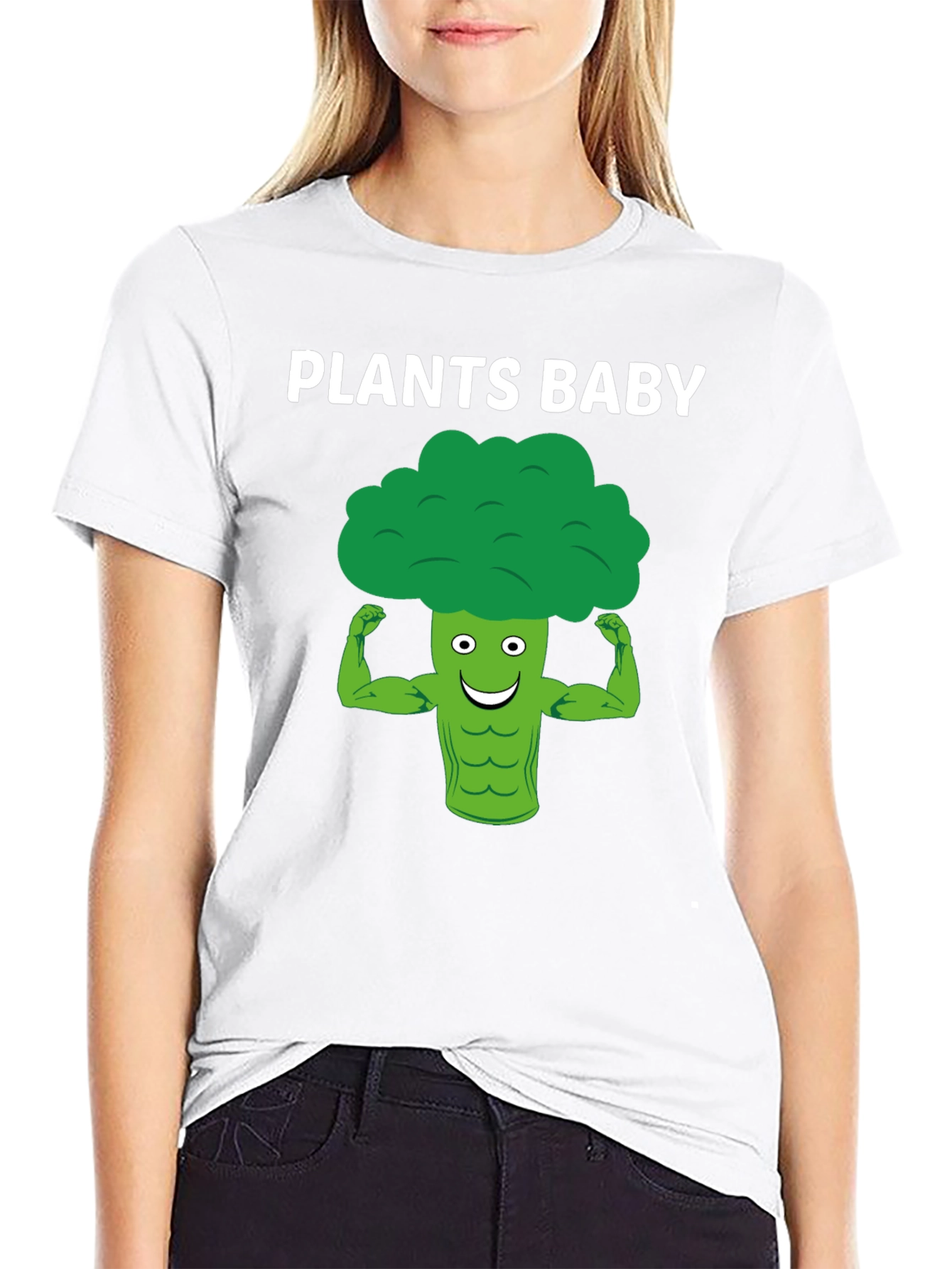 Plants Baby Graphic Tee - Vegan Broccoli Power!