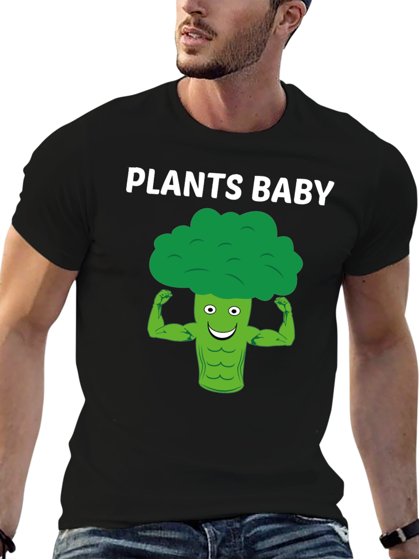 Plants Baby Graphic Tee - Vegan Broccoli Power!
