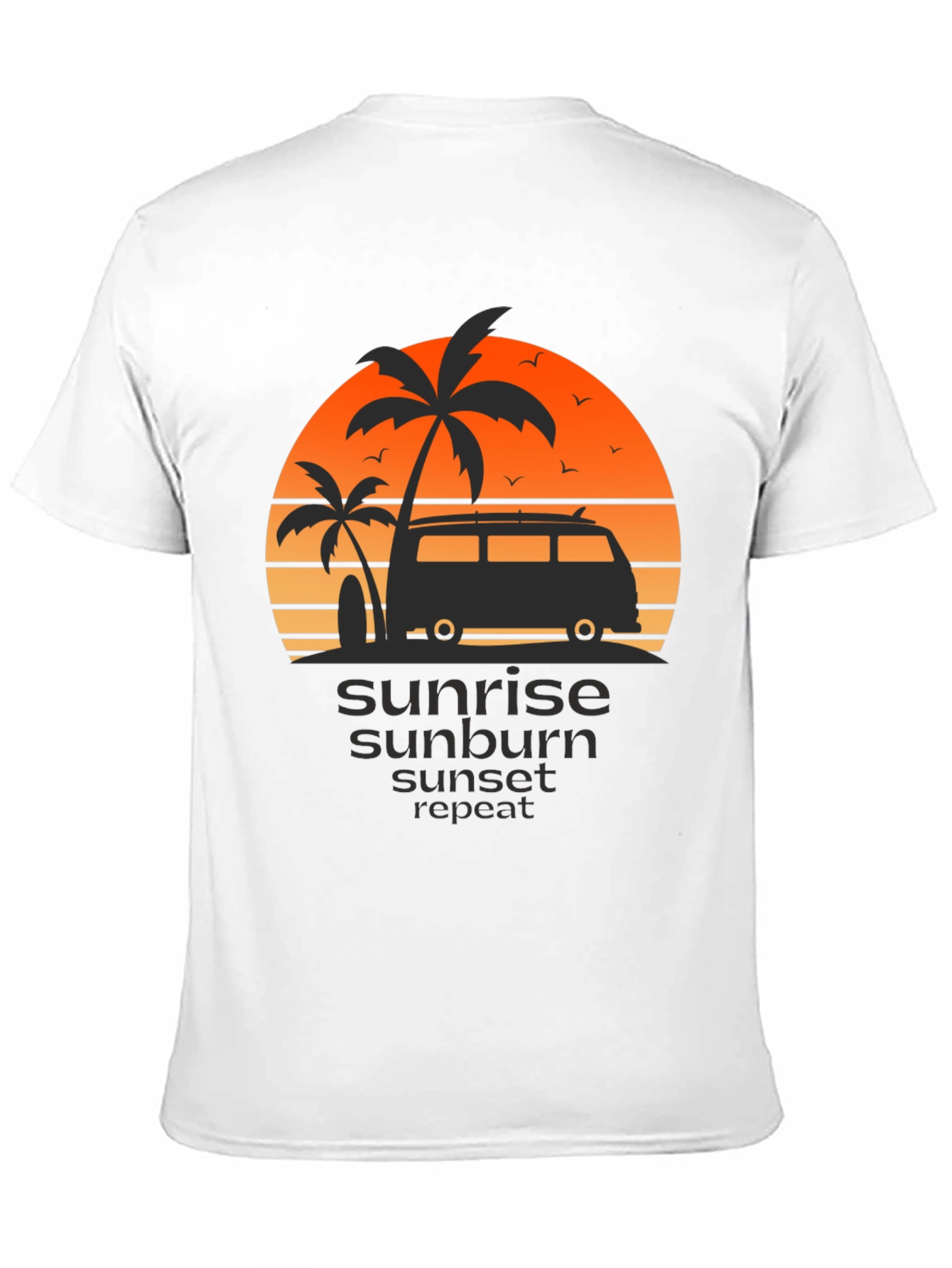 Sunrise Sunburn Sunset Repeat Graphic T-Shirt