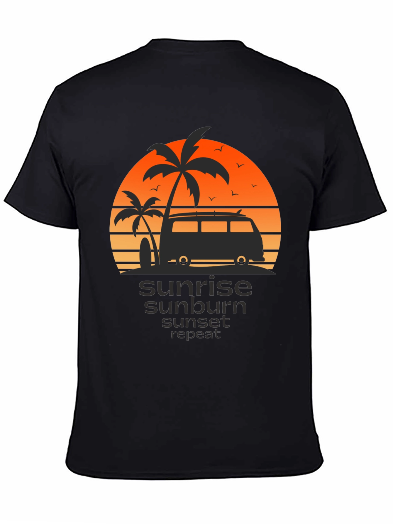Sunrise Sunburn Sunset Repeat Graphic T-Shirt
