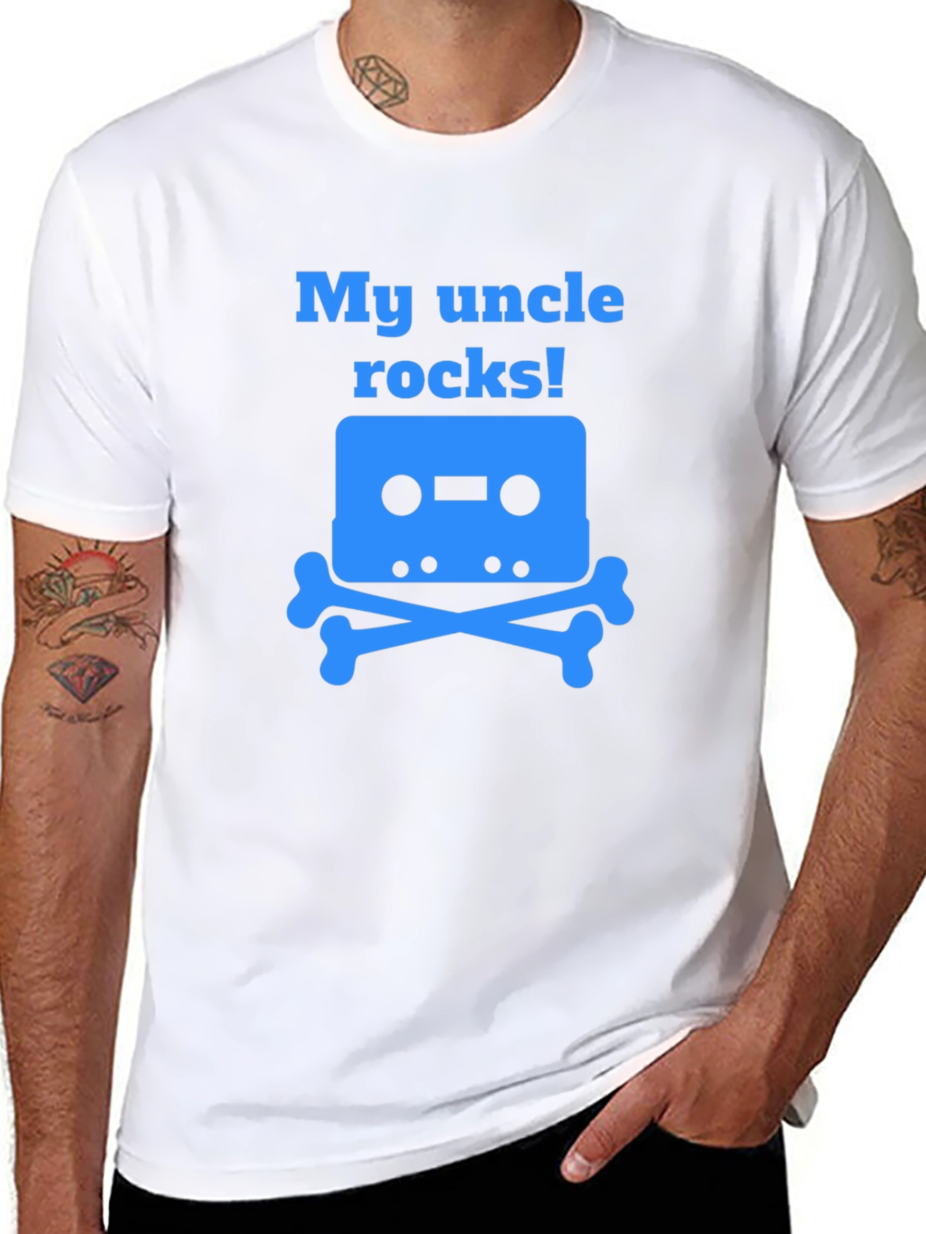 My Uncle Rocks Cassette Tape T-Shirt