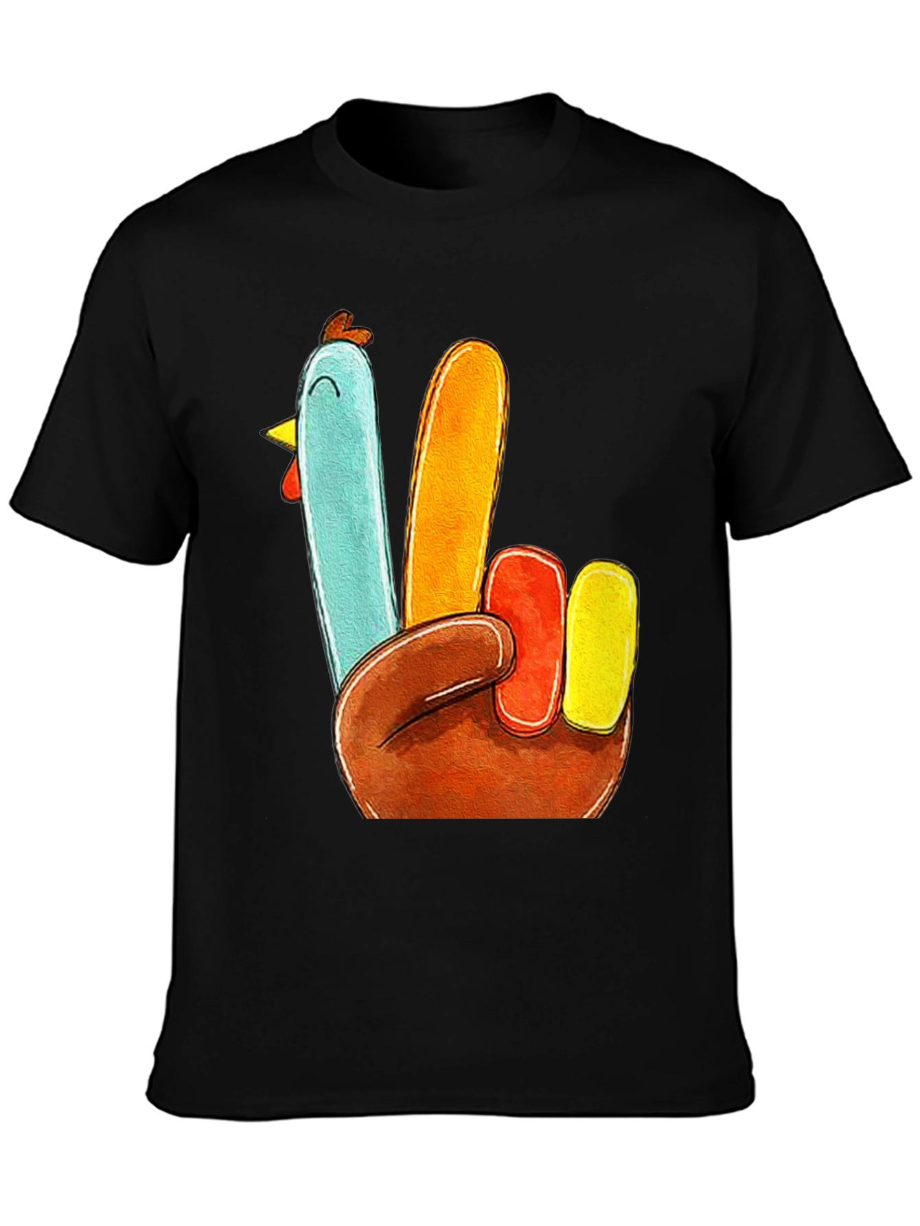 Turkey Peace Sign Thanksgiving T-Shirt