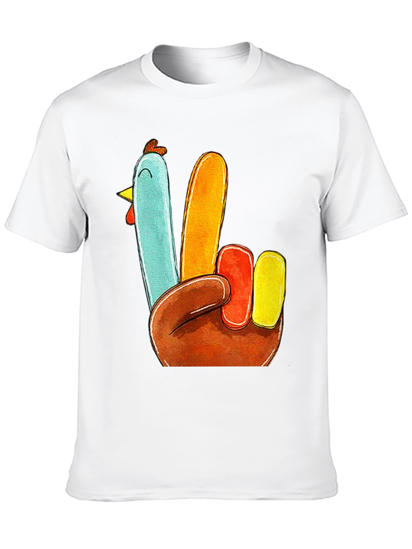 Turkey Peace Sign Thanksgiving T-Shirt