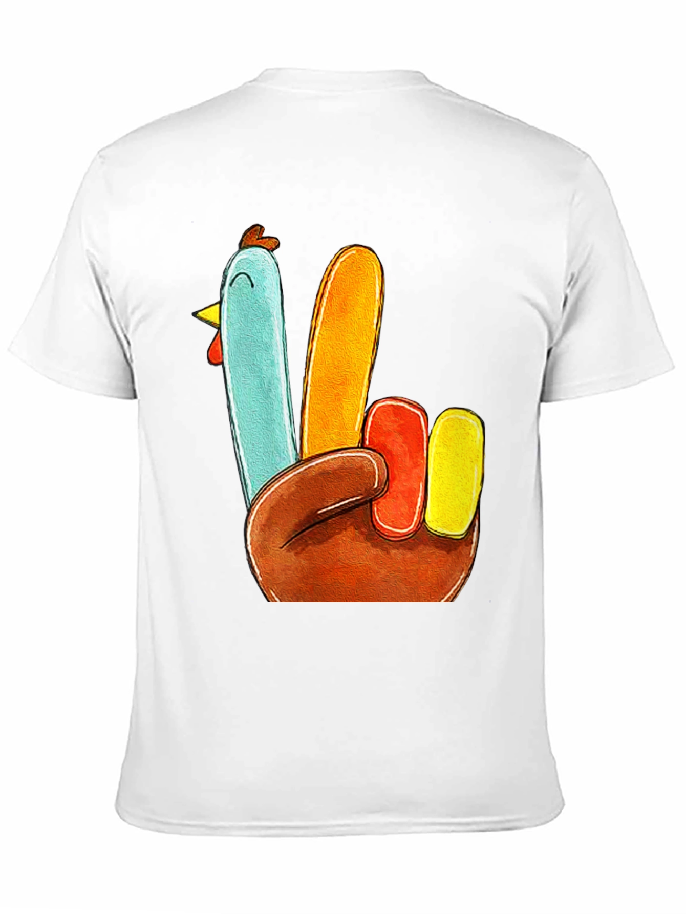 Turkey Peace Sign Thanksgiving T-Shirt