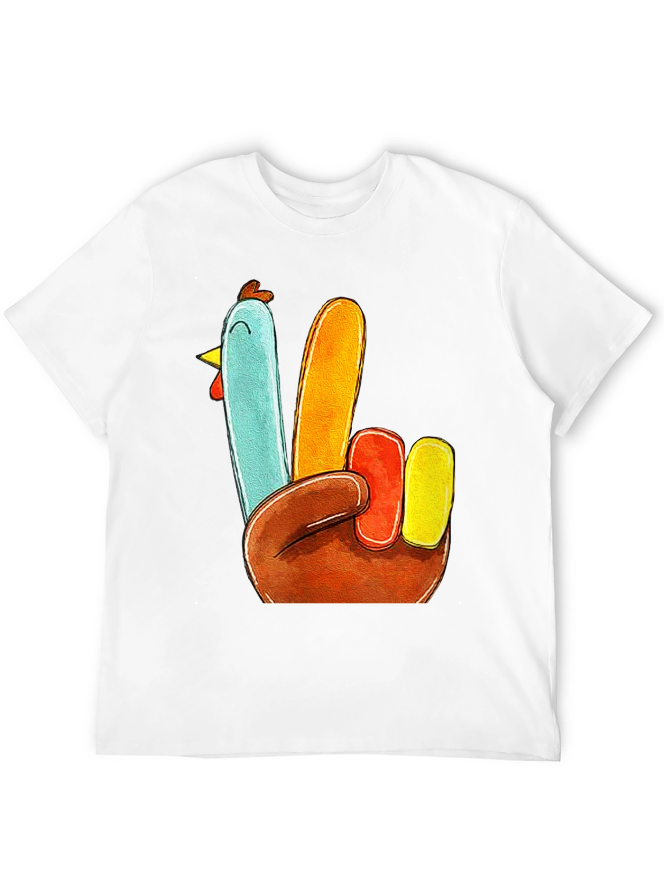 Turkey Peace Sign Thanksgiving T-Shirt