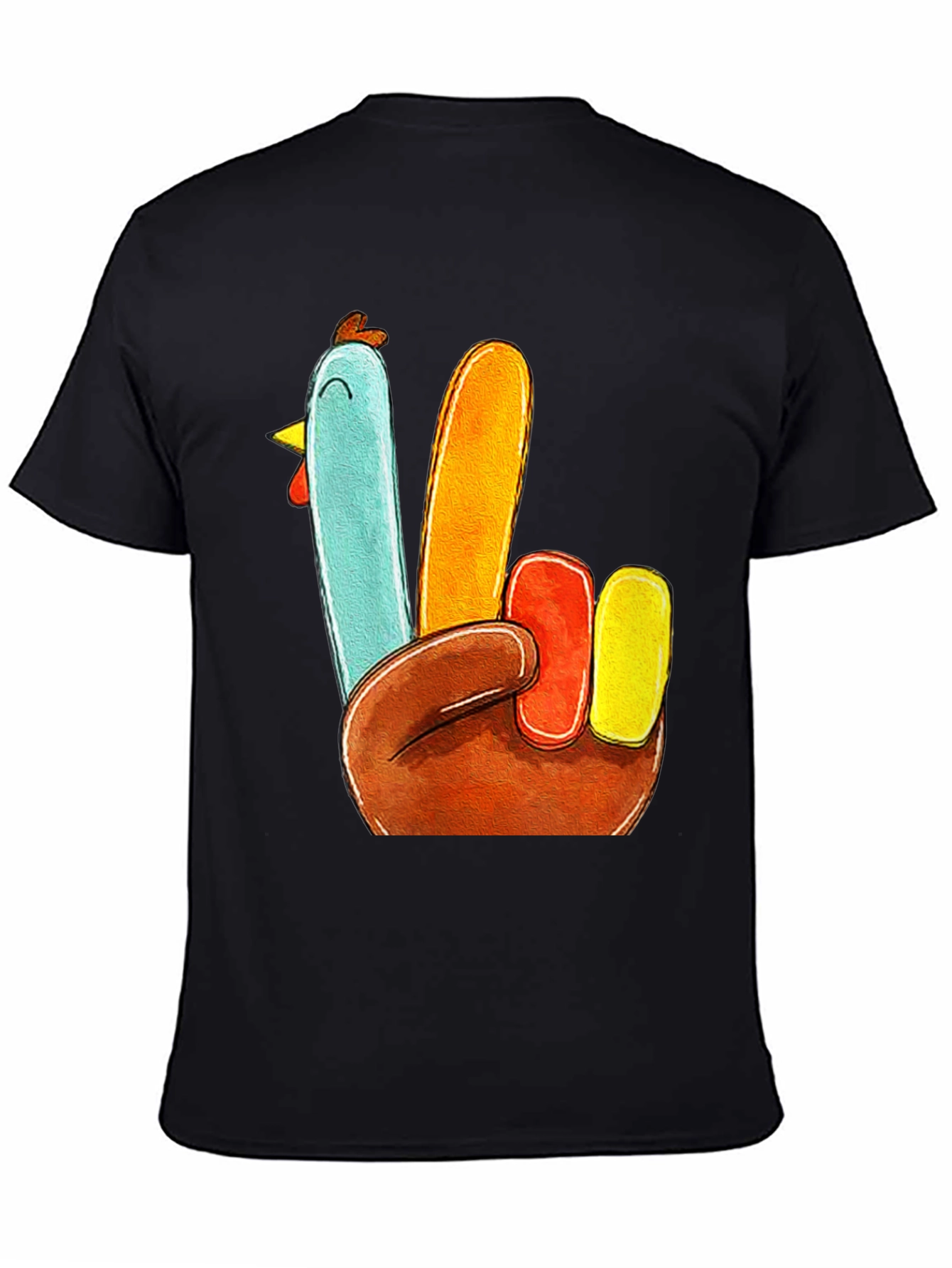 Turkey Peace Sign Thanksgiving T-Shirt