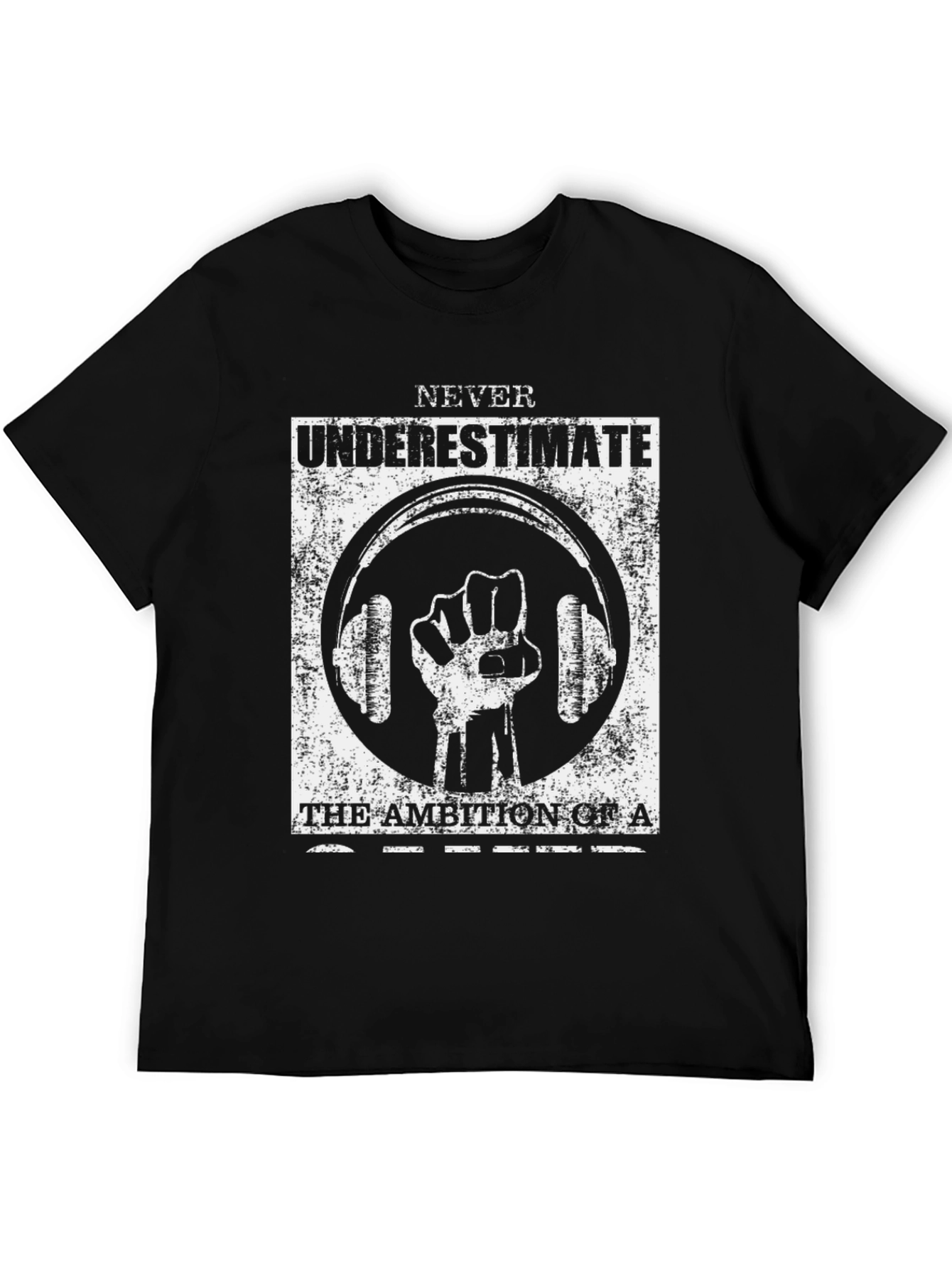 Never Underestimate DJ Ambition Black T-Shirt