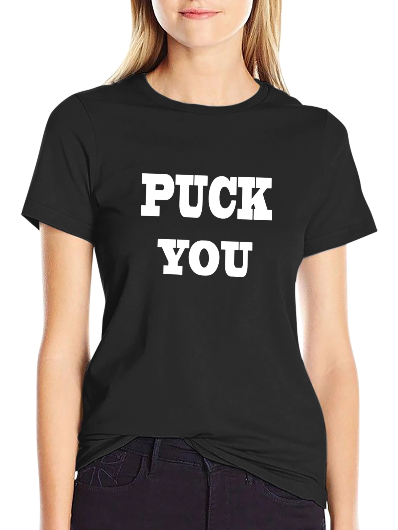 Puck You Graphic Tee - Bold Statement Shirt