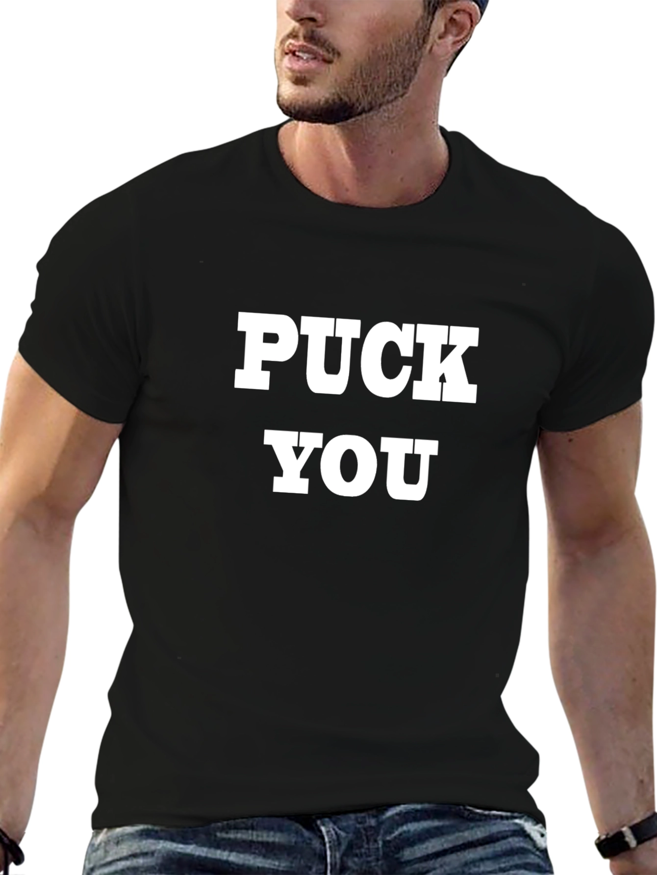 Puck You Graphic Tee - Bold Statement Shirt