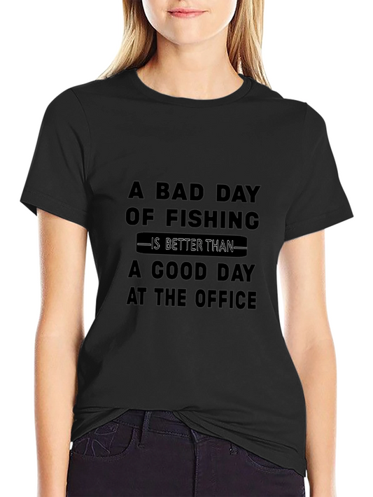 Fishing Better Than Office Graphic Tee