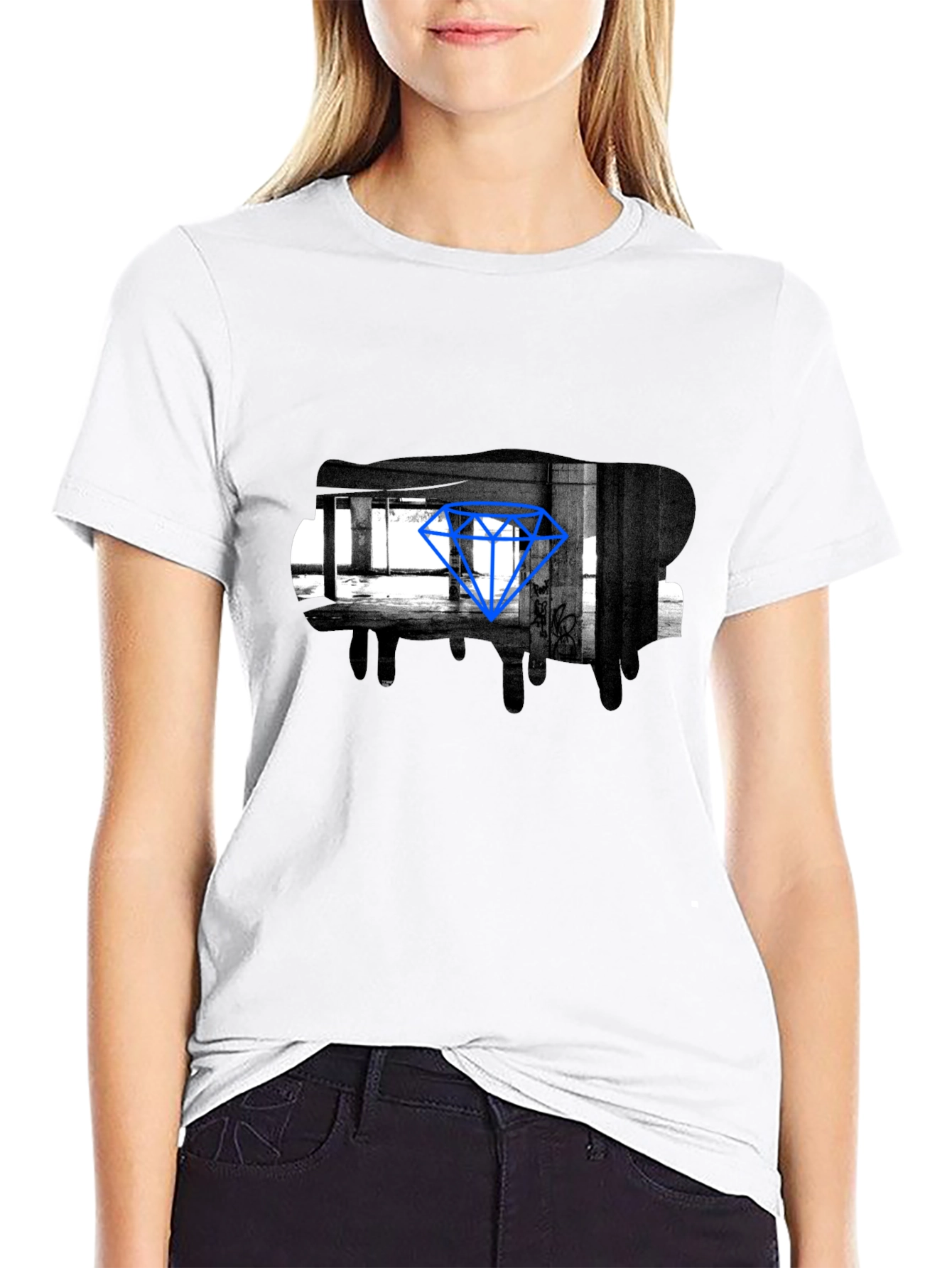Urban Diamond Graphic Tee - Cool Street Style