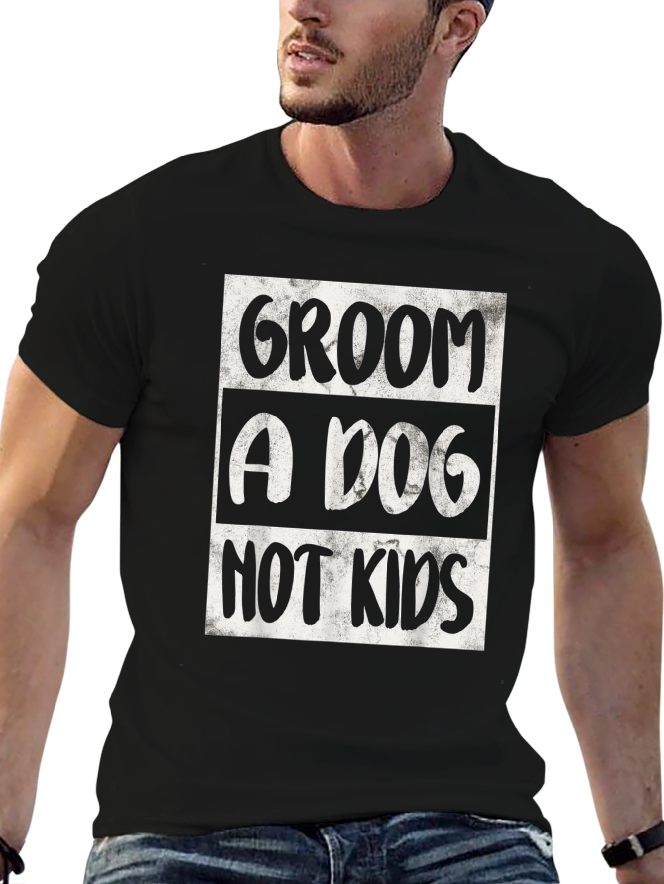 Groom a Dog Not Kids Graphic Tee