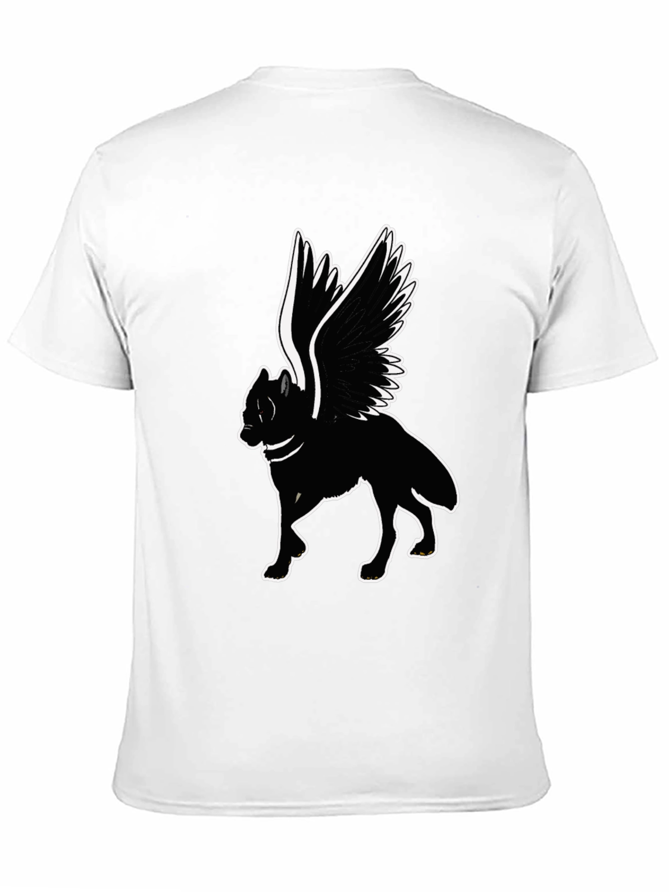 Winged Wolf Graphic Tee - Black
