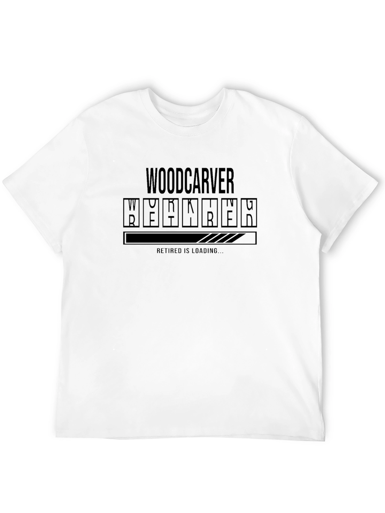Woodcarver Retirement Loading T-Shirt - Black