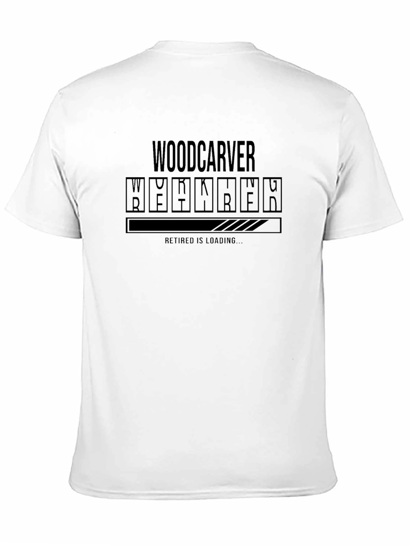Woodcarver Retirement Loading T-Shirt - Black