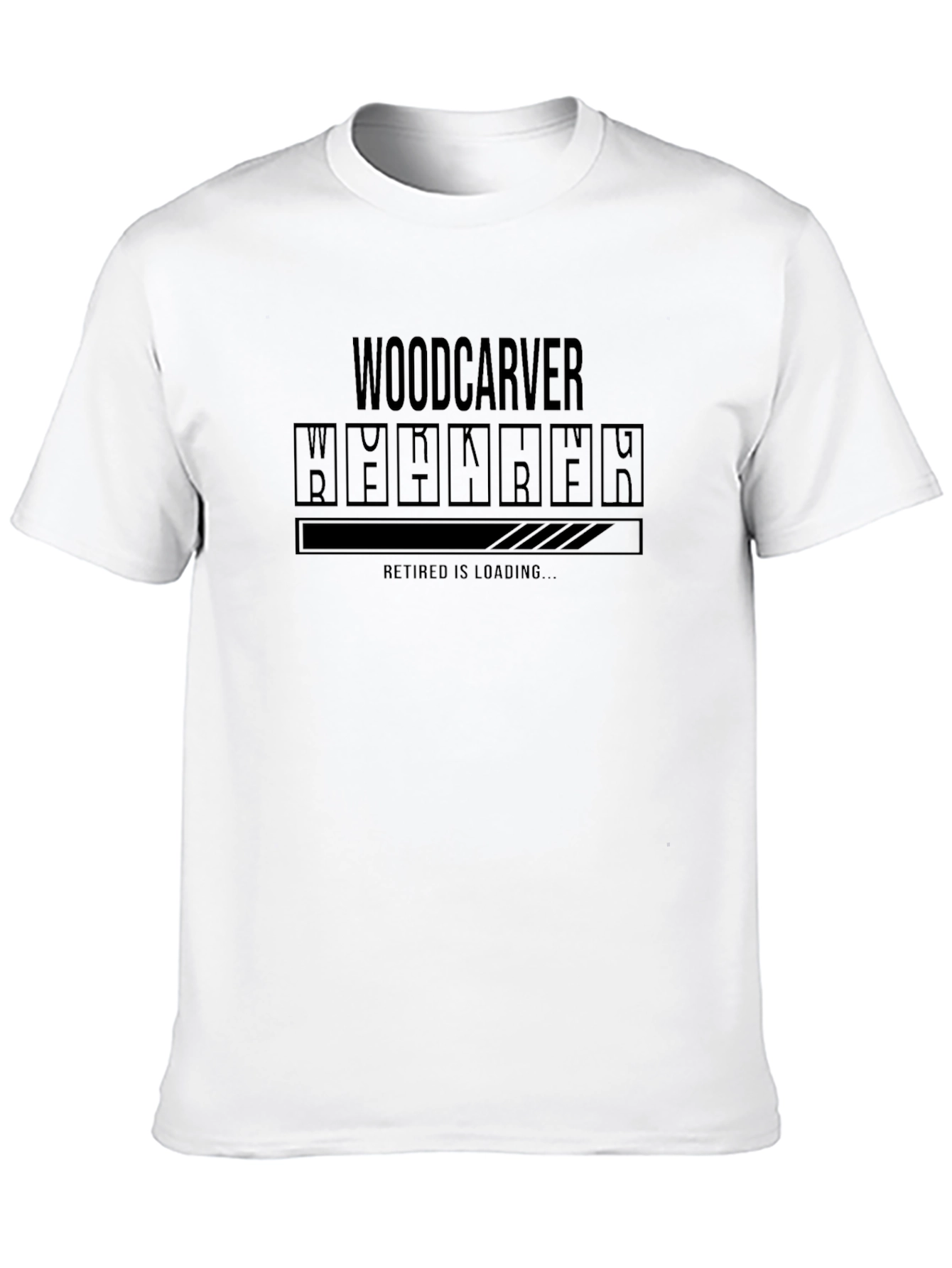 Woodcarver Retirement Loading T-Shirt - Black