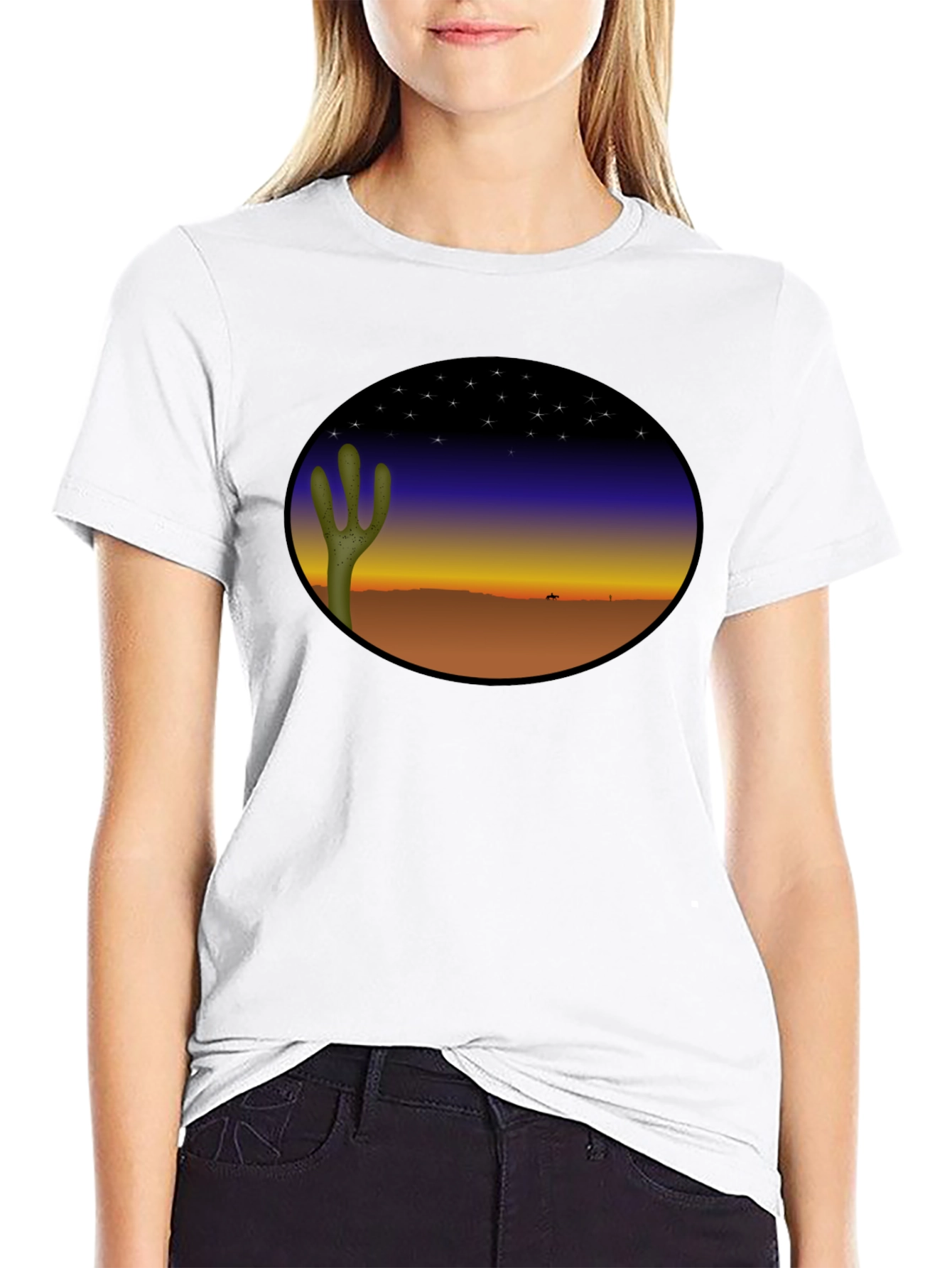 Desert Night Black T-Shirt