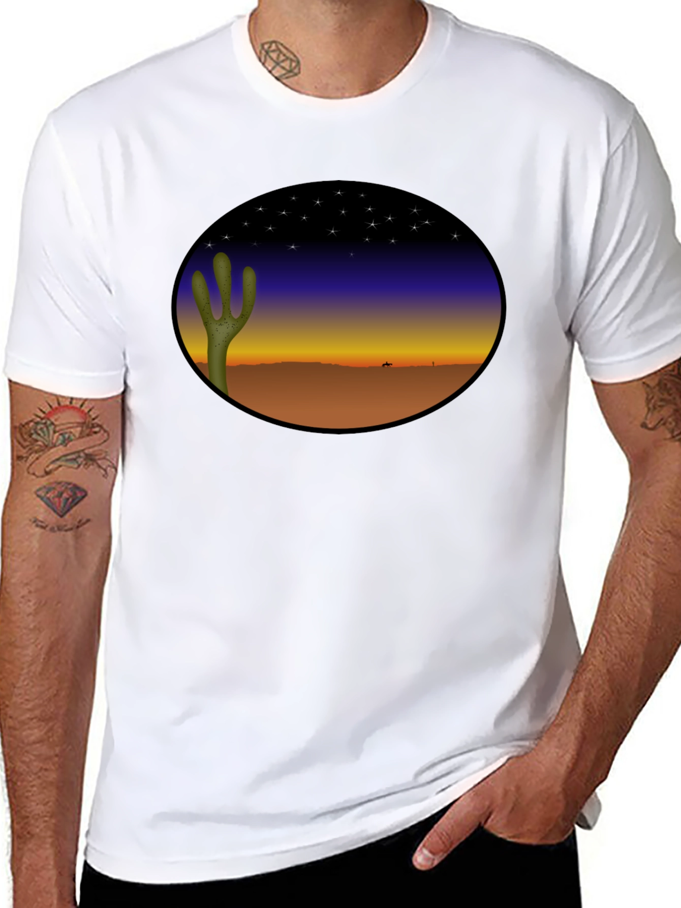 Desert Night Black T-Shirt