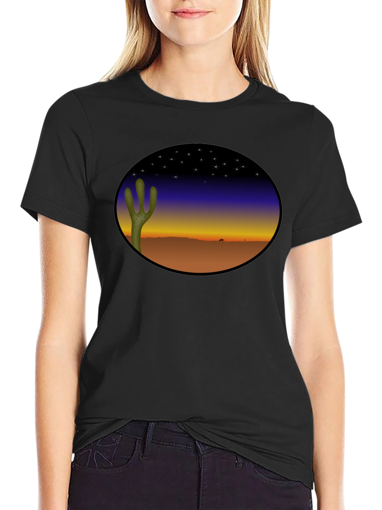 Desert Night Black T-Shirt