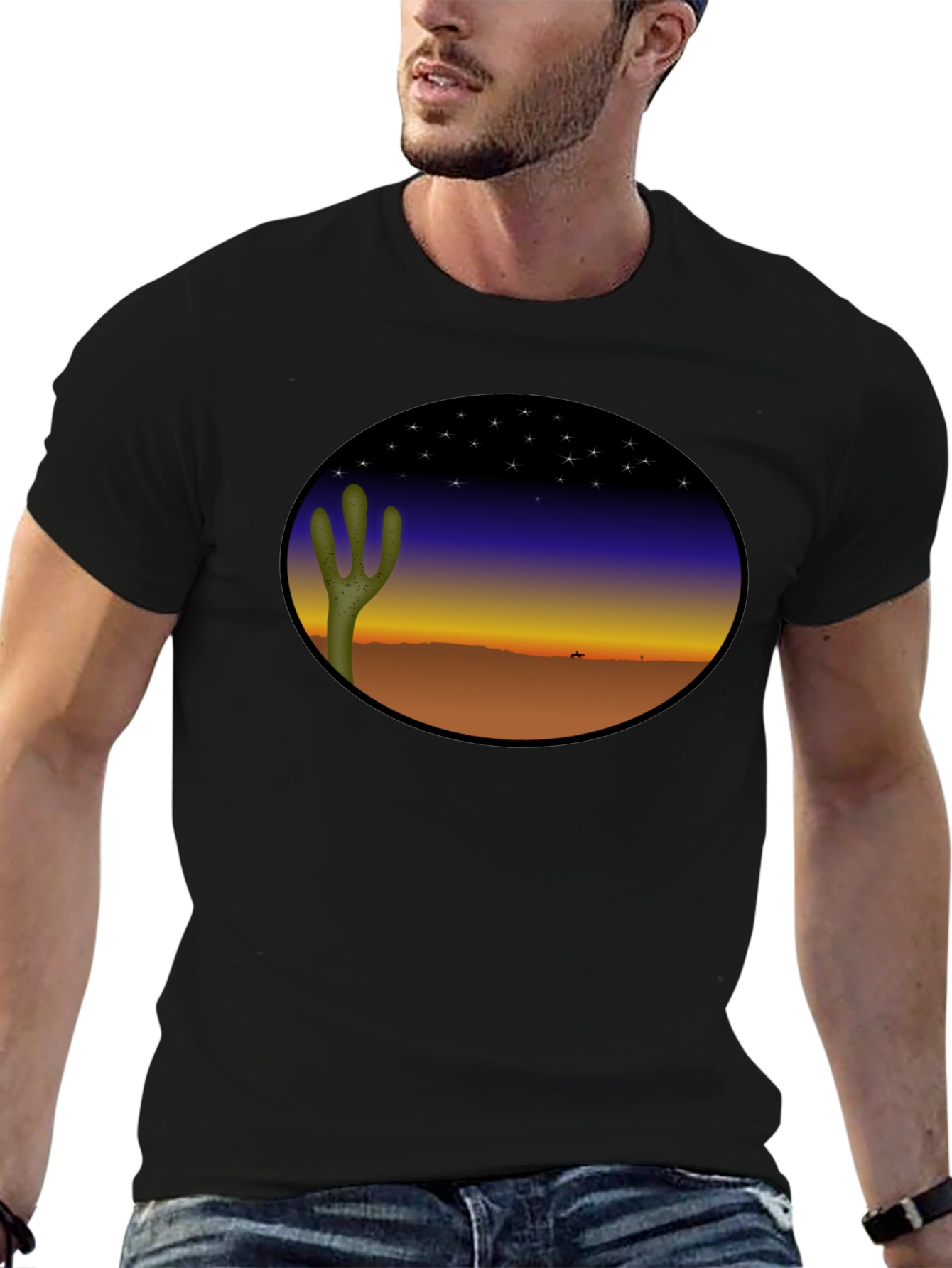 Desert Night Black T-Shirt