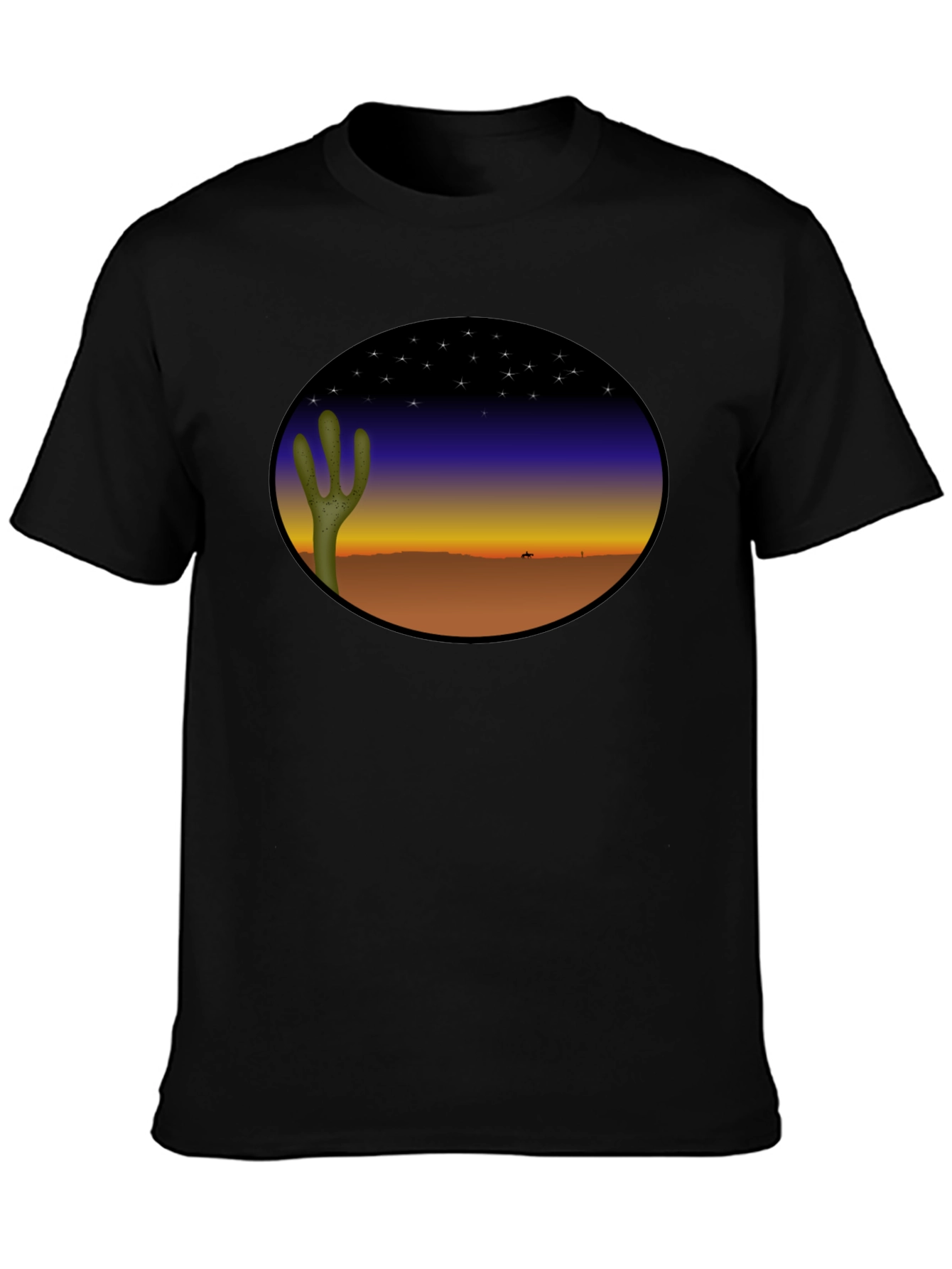 Desert Night Black T-Shirt
