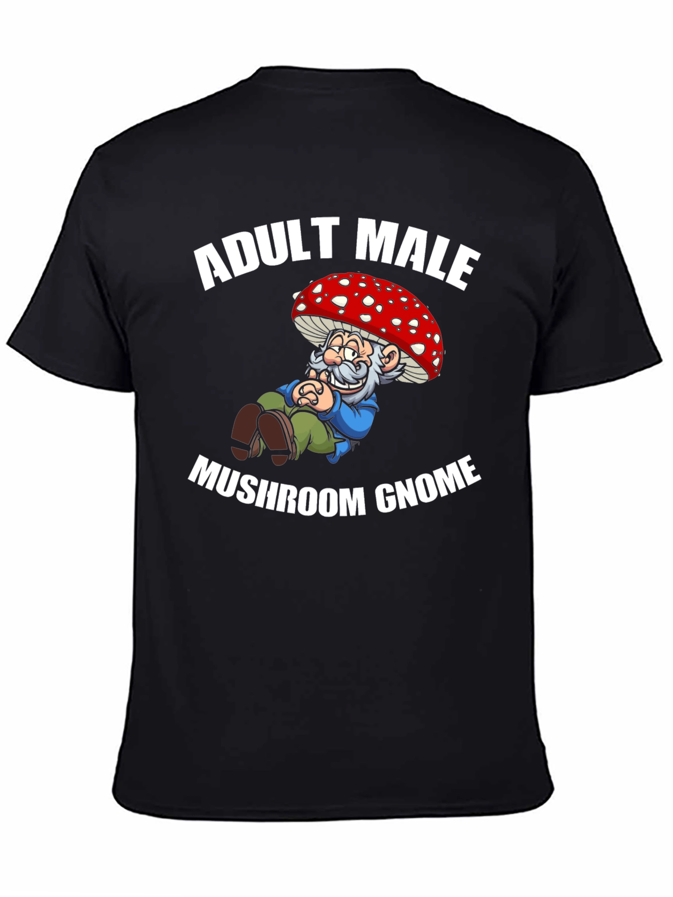 Adult Male Mushroom Gnome T-Shirt