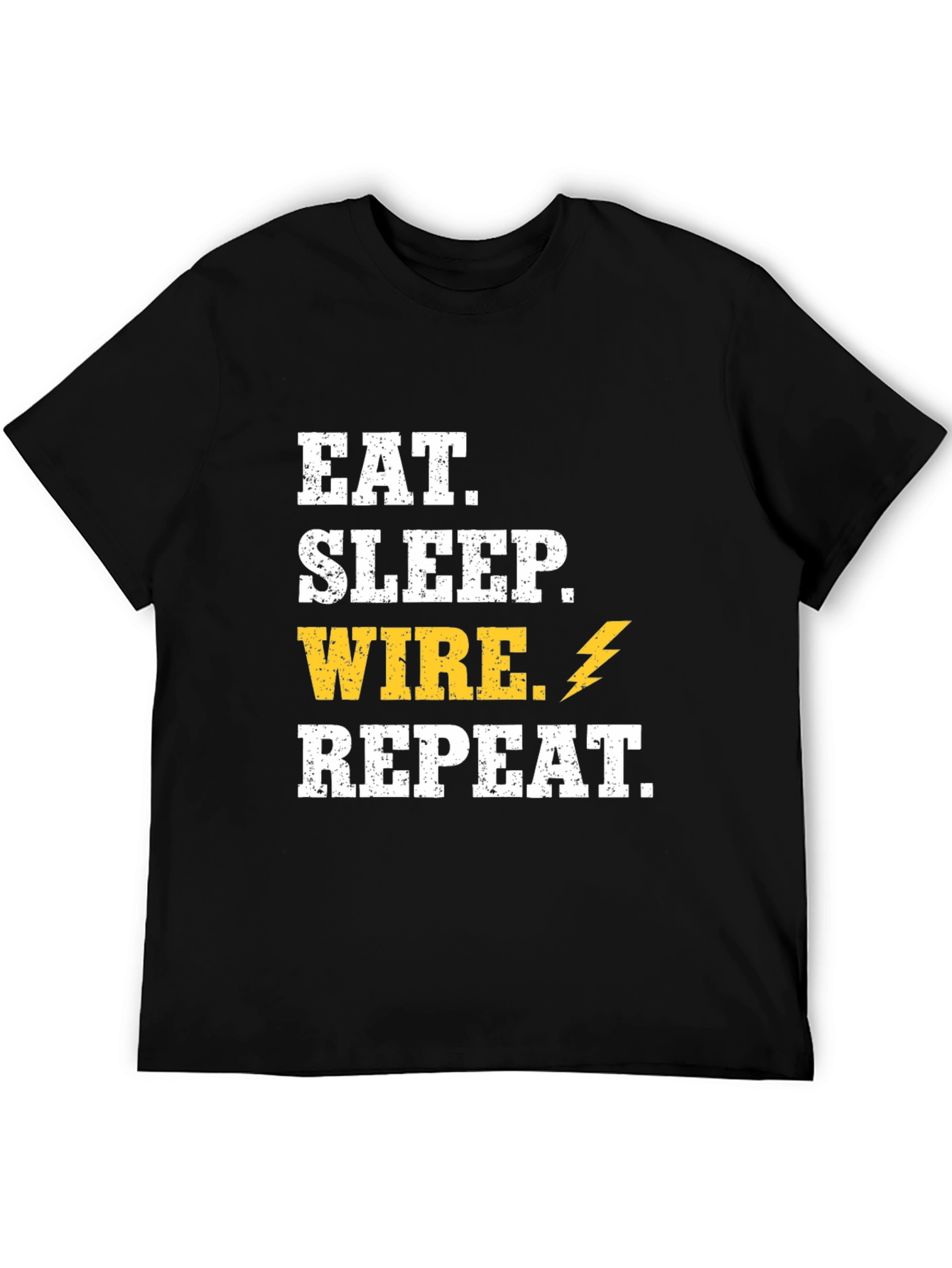 Eat Sleep Wire Repeat T-Shirt - Electrician Gift