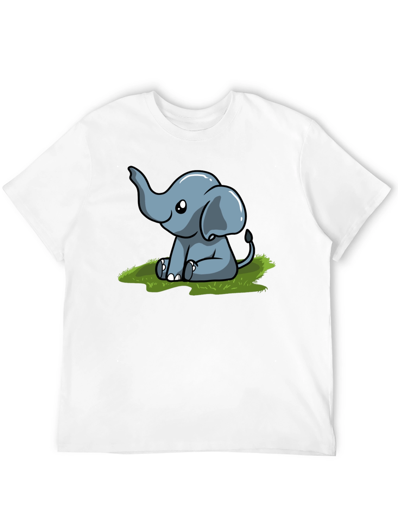 Cute Cartoon Elephant Graphic Tee