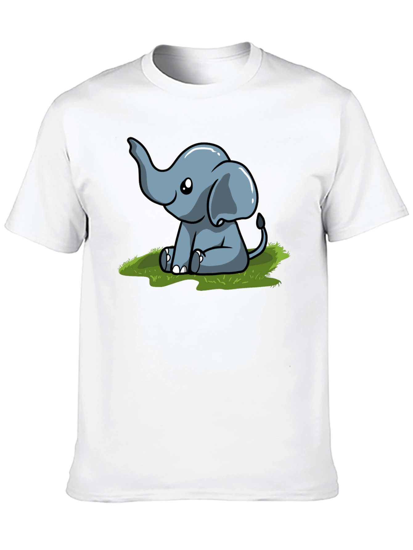 Cute Cartoon Elephant Graphic Tee
