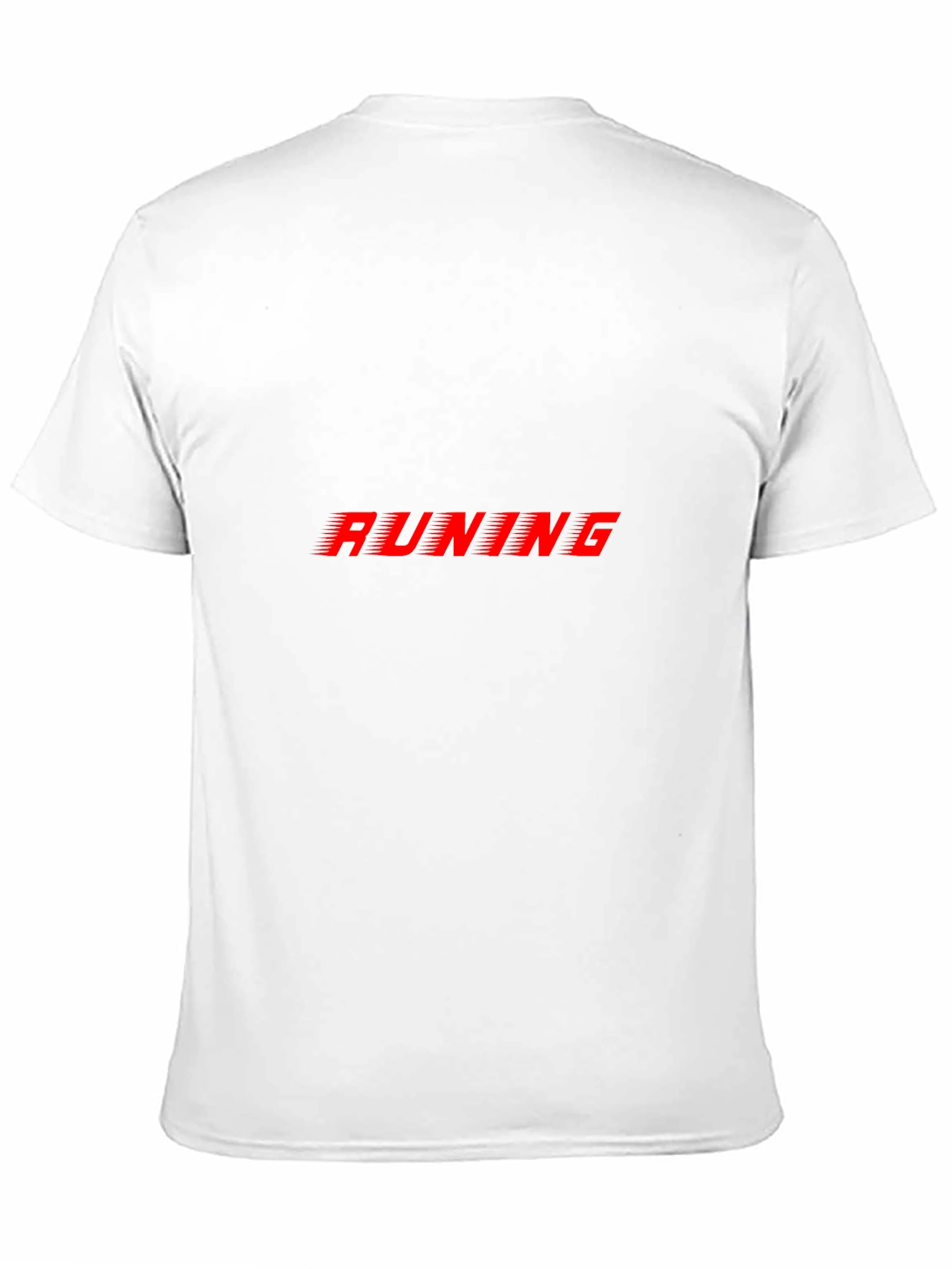 Mens Black RUNING Graphic Tee