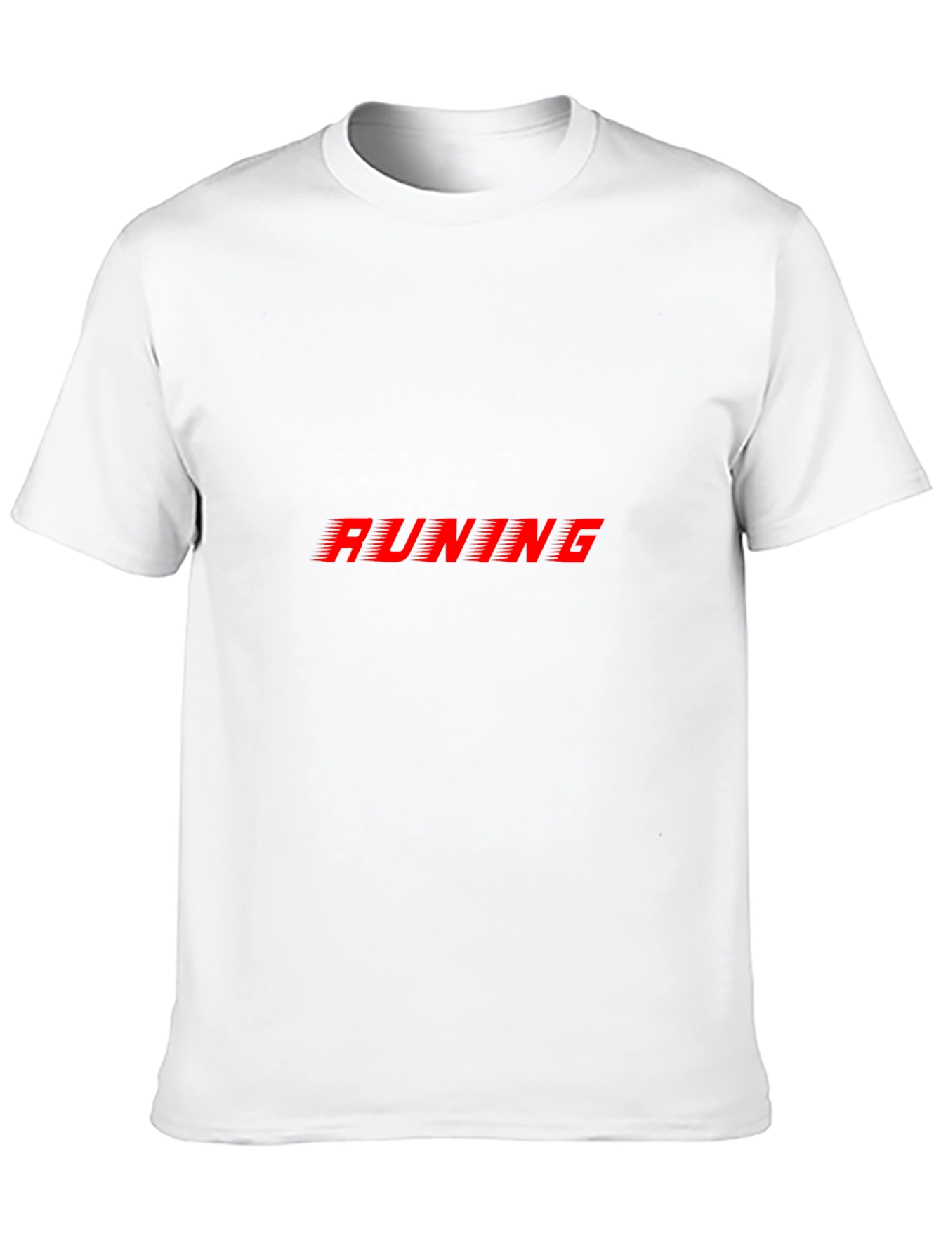 Mens Black RUNING Graphic Tee