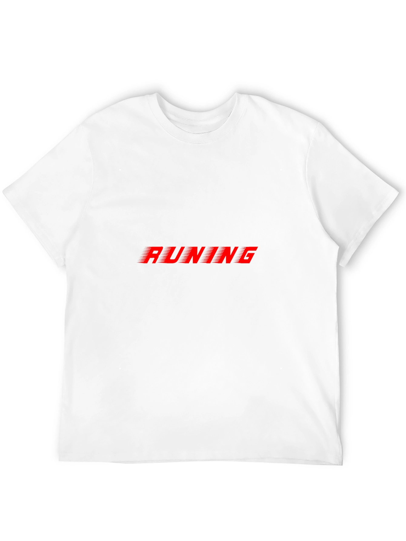 Mens Black RUNING Graphic Tee