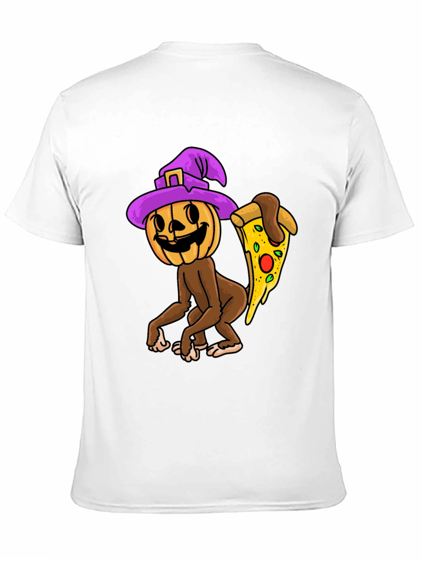 Pumpkin Witch Pizza T-Shirt
